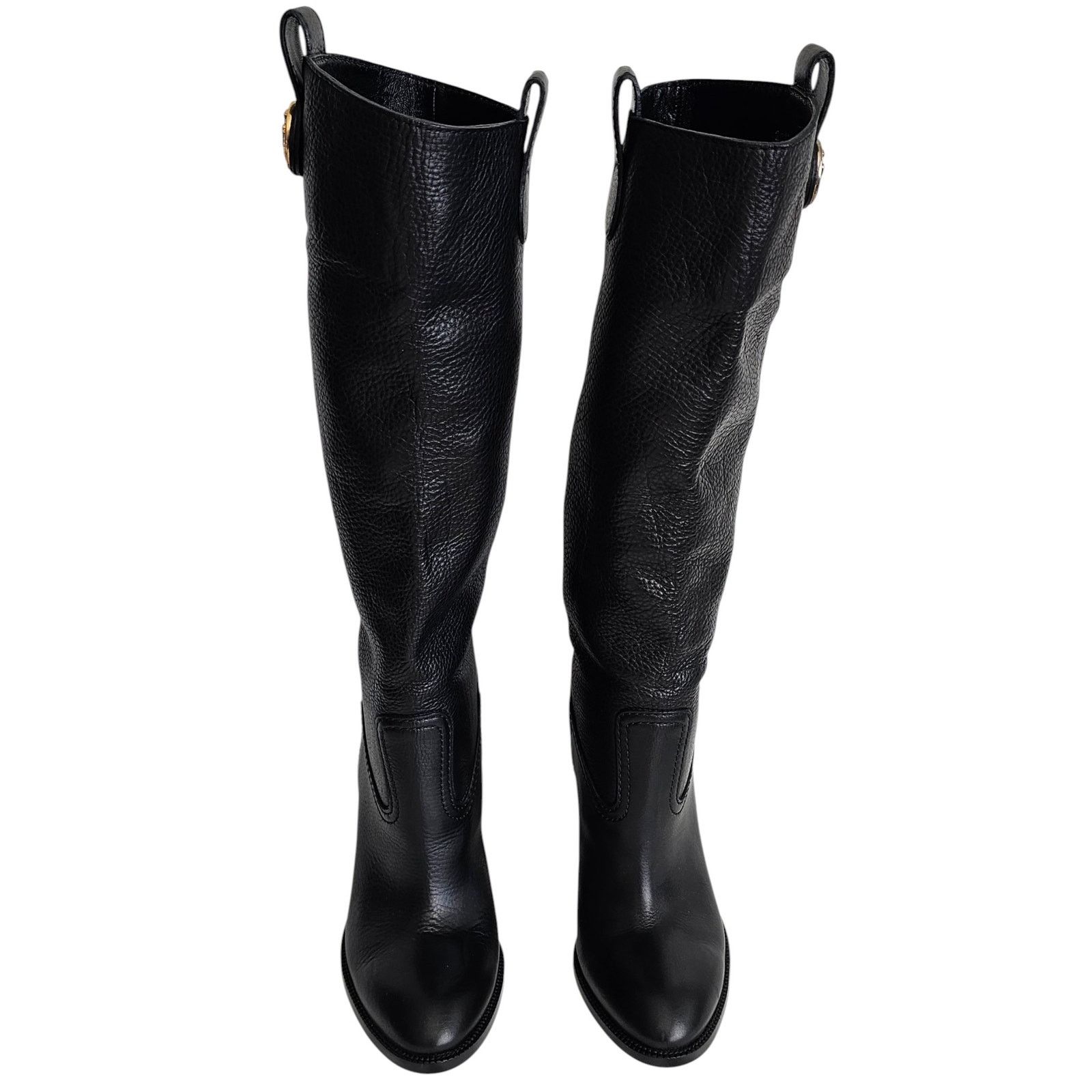 Gucci Gucci Leather Tall Knee Boots w/ Script Logo Size US 6 / IT 36 - 3 Thumbnail