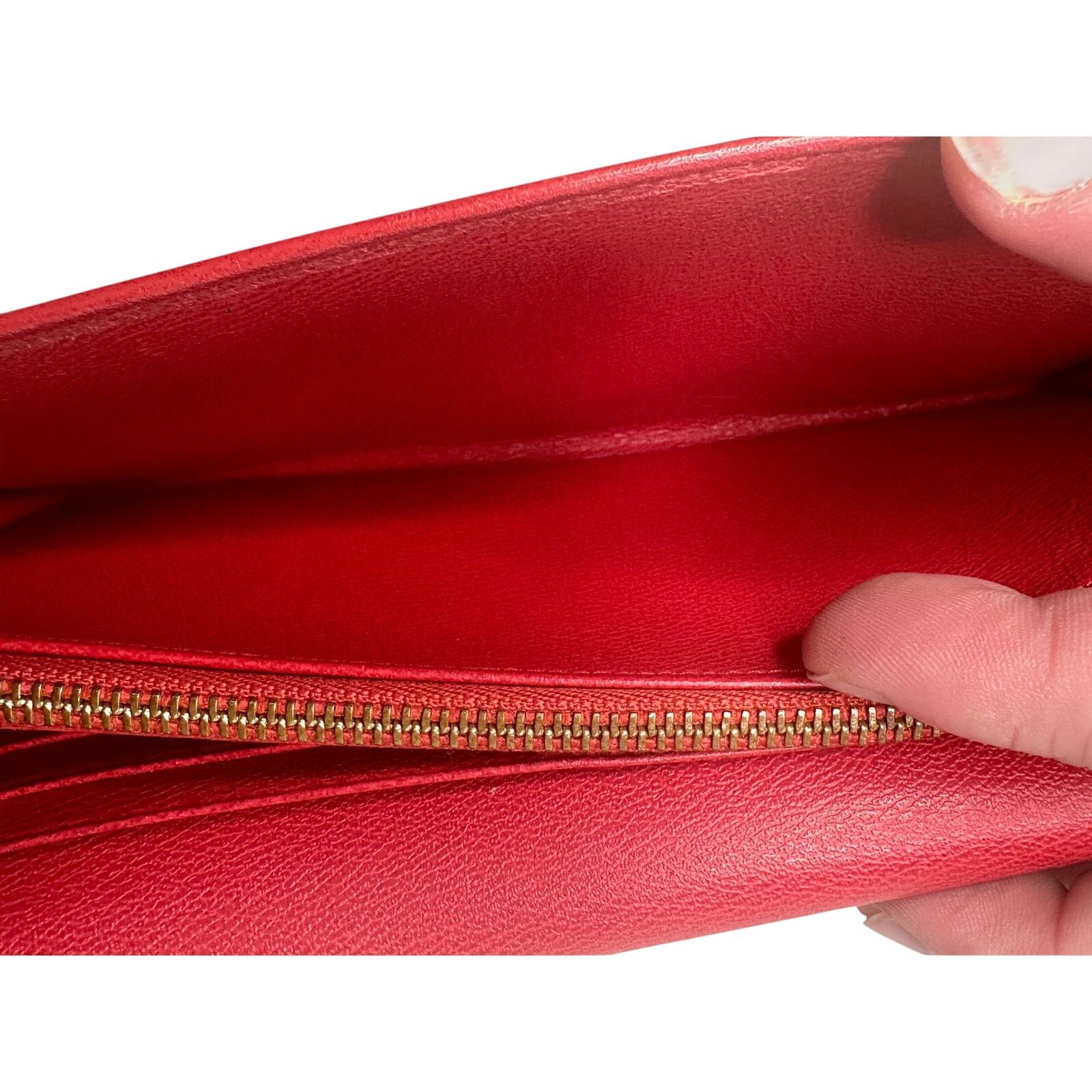 Loewe Loewe Anagram Flap Leather Continental Long Wallet - Red Size ONE SIZE - 8 Thumbnail