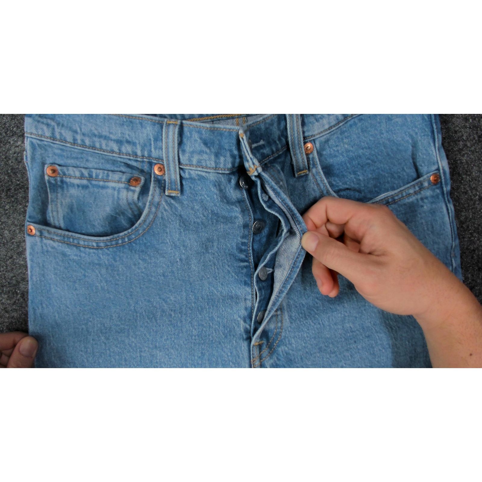 Levi's Levis Premium Ribcage Straight Ankle Light Wash Jeans W30 Size 27" / US 4 / IT 40 - 10 Thumbnail