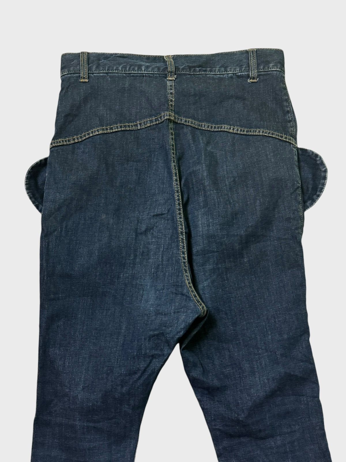 Issey Miyake × Japanese Brand × mercibeaucoup MERCIBEAUCOUP ISSEY MIYAKE Ear Design Denim Jean Size US 29 - 9 Thumbnail