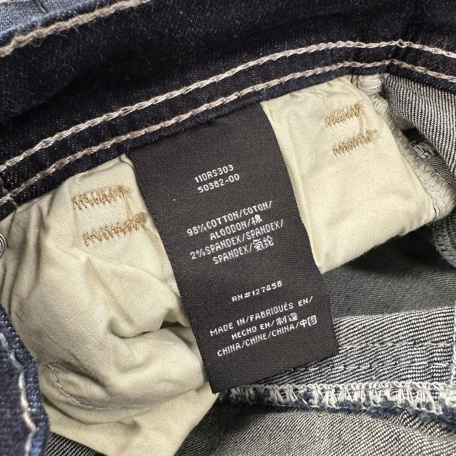 Affliction New Affliction Blake Baron Straight Denim Jeans size 34 B20 Size US 34 / EU 50 - 6 Thumbnail