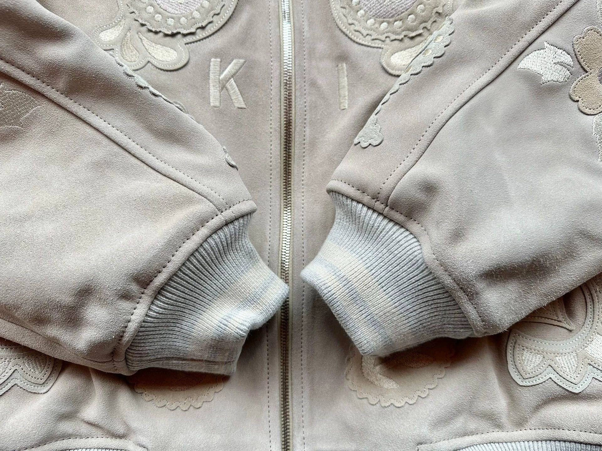 Kith Kith Lamont Coaches Jacket Sand Leather Suede Embroidered Size US M / EU 48-50 / 2 - 5 Thumbnail
