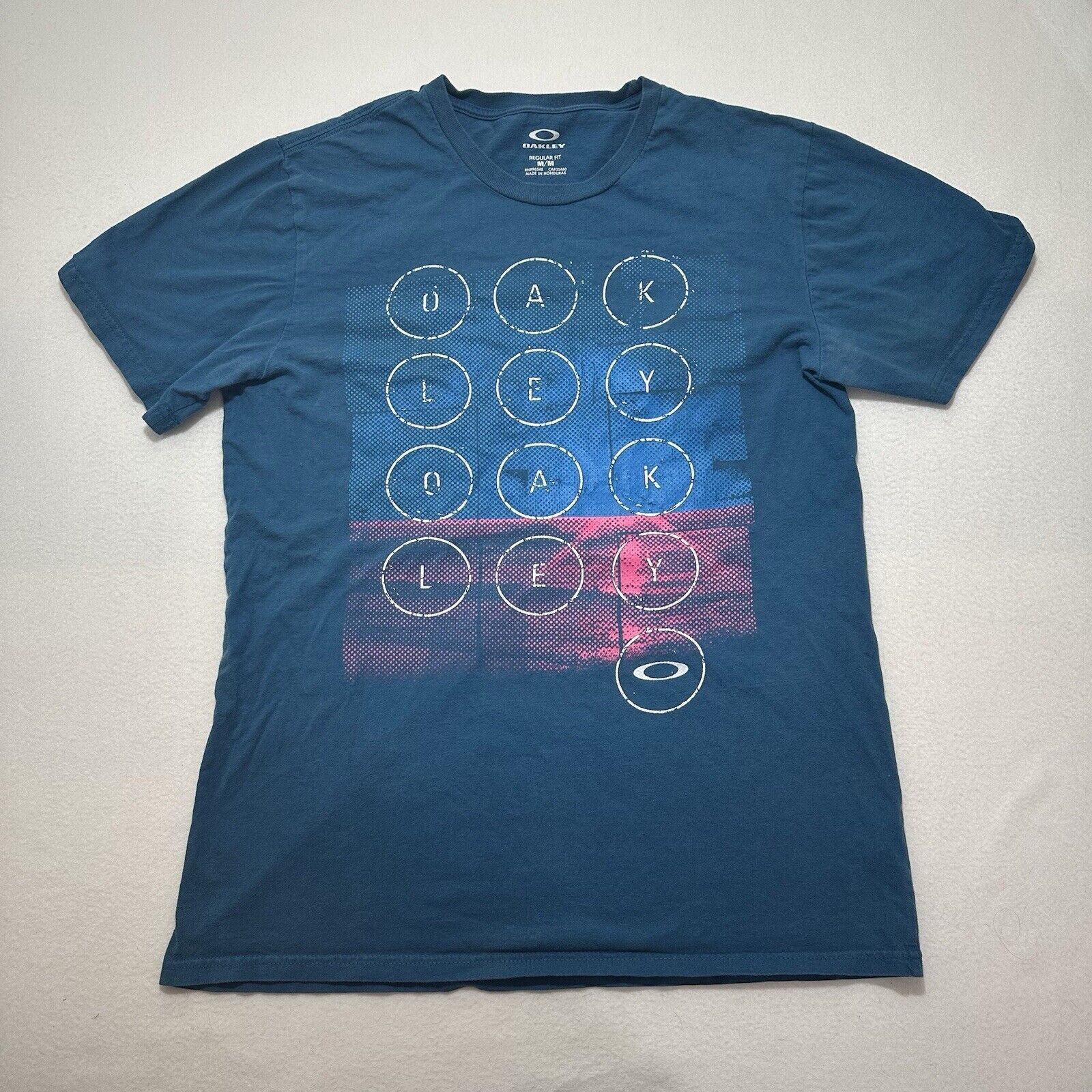 Oakley Oakley Medium Blue Short Sleeve Crewneck Graphic T Shirt Size US M / EU 48-50 / 2 - 1 Thumbnail