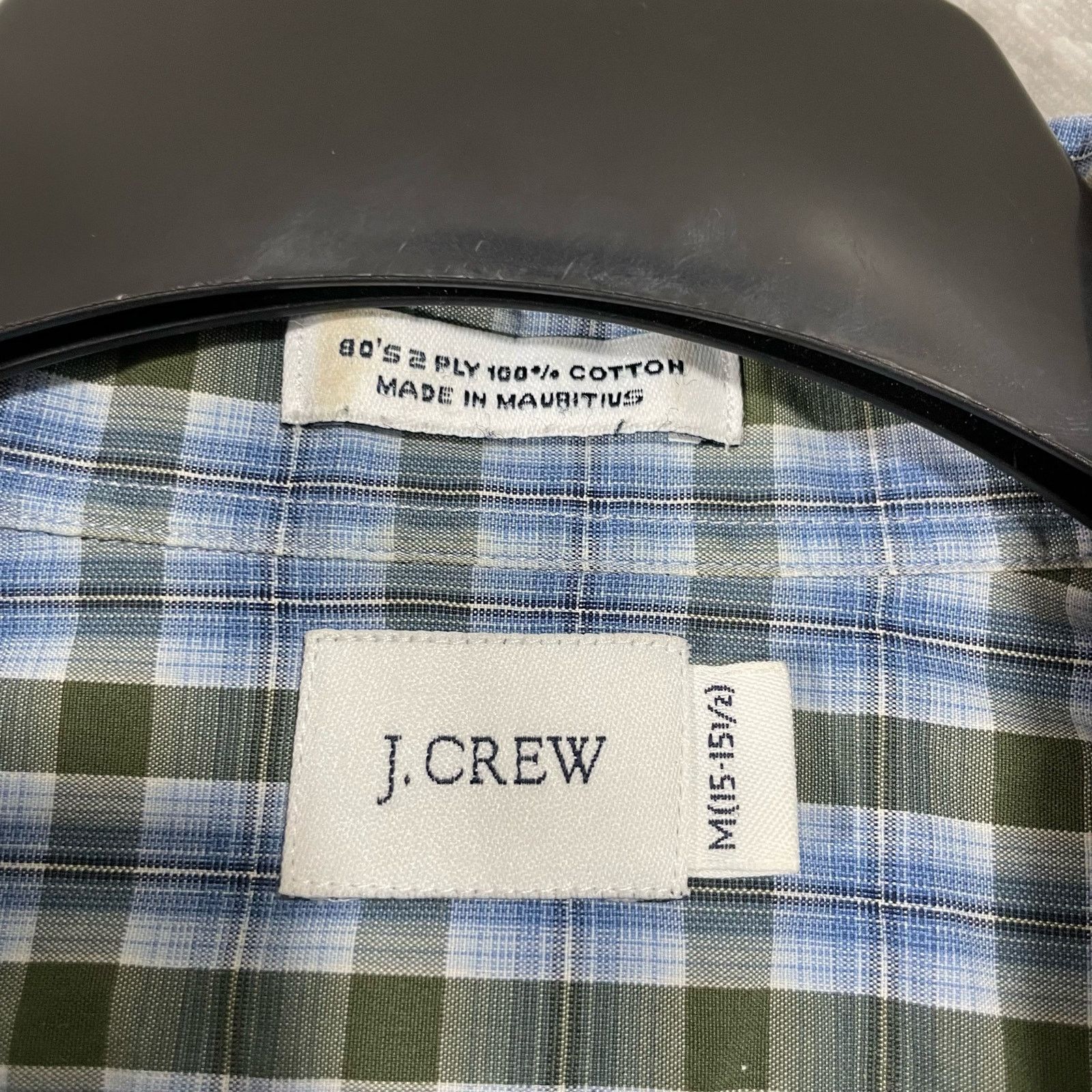 J.Crew J Crew Blue Plaid Long Sleeve Button Up Shirt - Size Medium Size US M / EU 48-50 / 2 - 4 Thumbnail