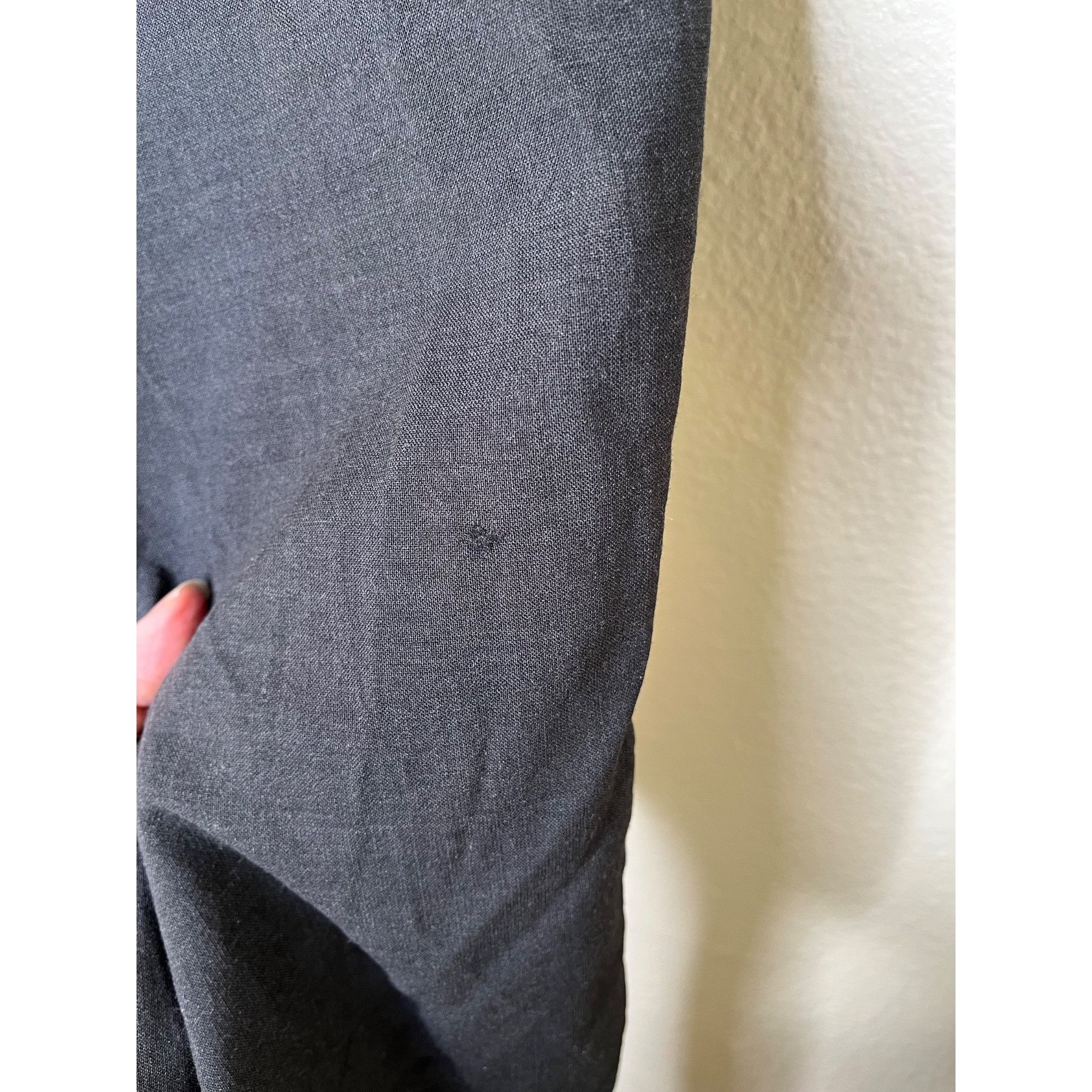 Louis Vuitton Louis Vuitton Uniforms Charcoal Black Virgin Wool Cigaret Tr Size US 33 - 12 Thumbnail