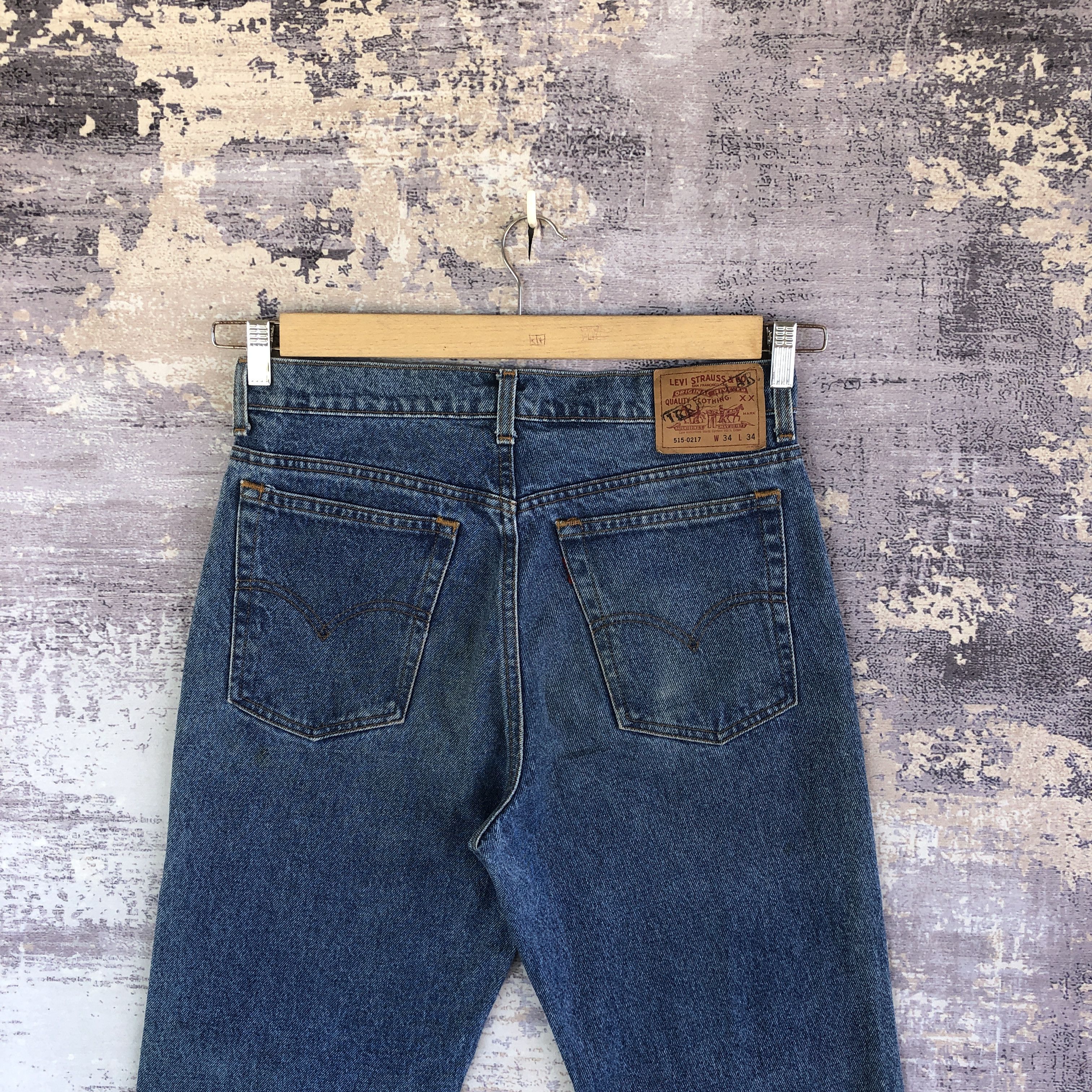 Levi's Vintage Levi's 515 Dirty Blue Jeans Levis Stonewash Denim Size US 32 / EU 48 - 4 Thumbnail