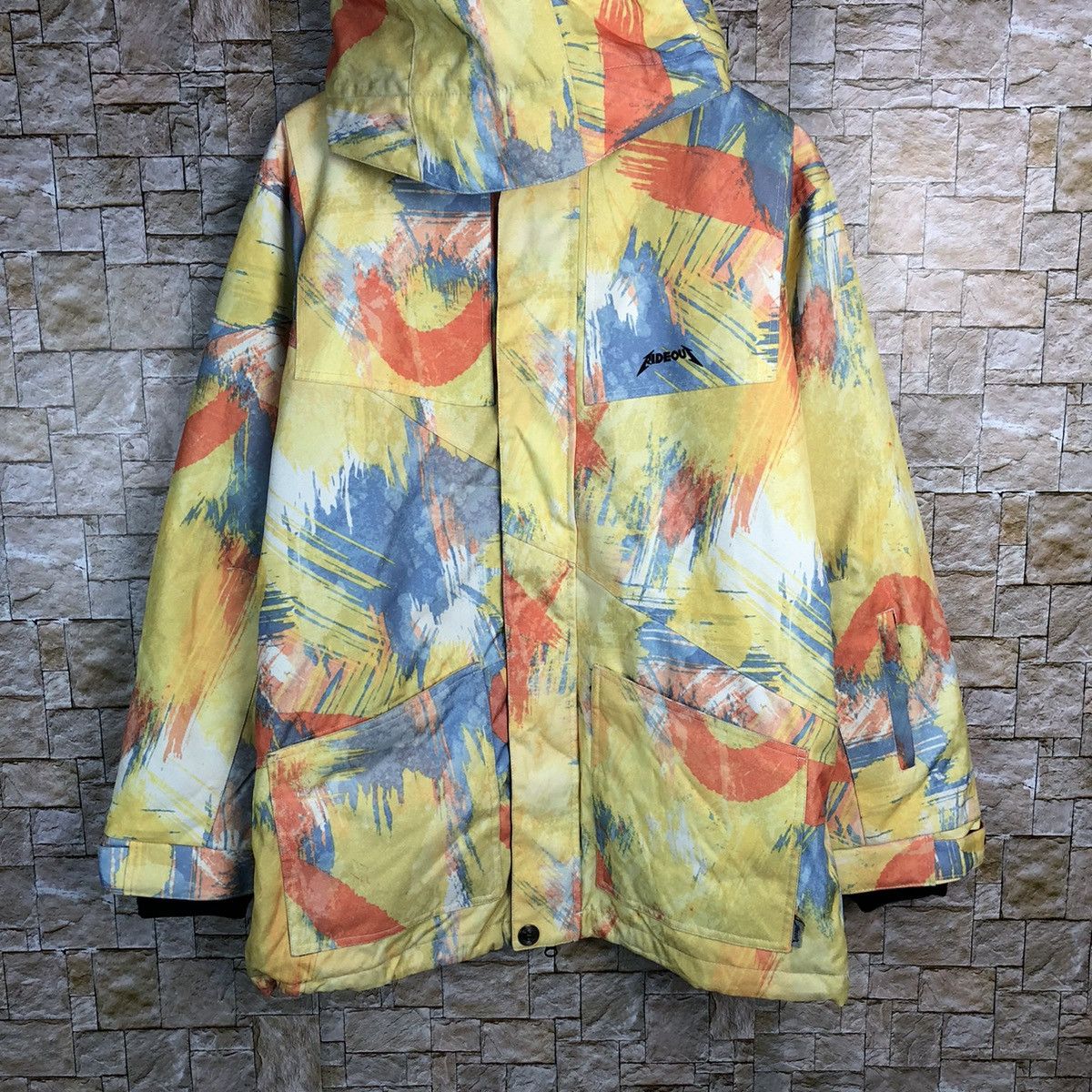 Japanese Brand Ride Out snowboard wear Yellow mix Coats #A235 Size US M / EU 48-50 / 2 - 3 Thumbnail
