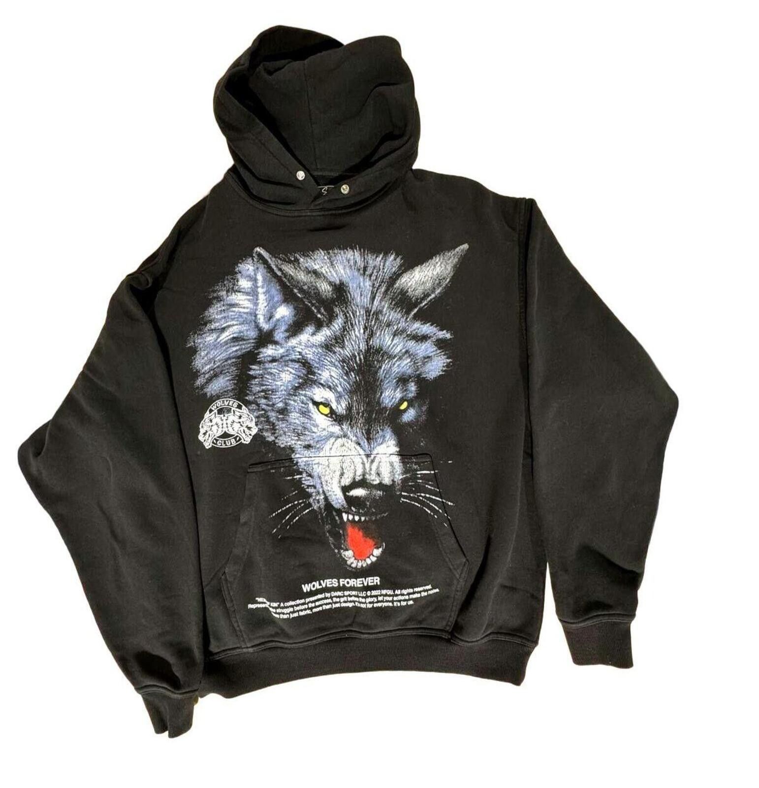 Darc Sport Darc Sport Wolves Club Black Hoodie--Low Number Run Size US M / EU 48-50 / 2 - 1 Thumbnail