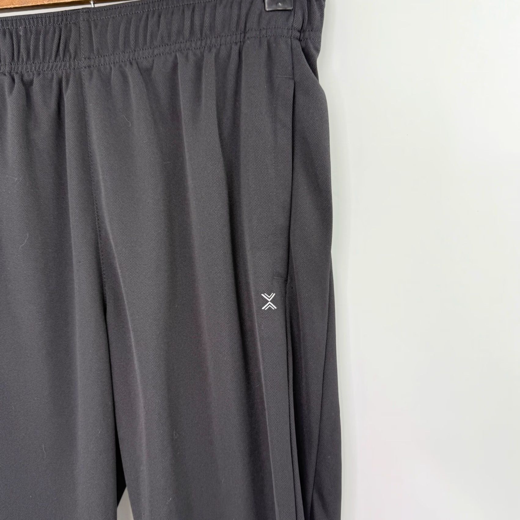 Vintage Xersion Black Track Pants Tapered Quick Dry Elastic Waist Mens Unisex Adults S Athletic Pants Casual Activewear Running Gym Size US 29 - 6 Thumbnail