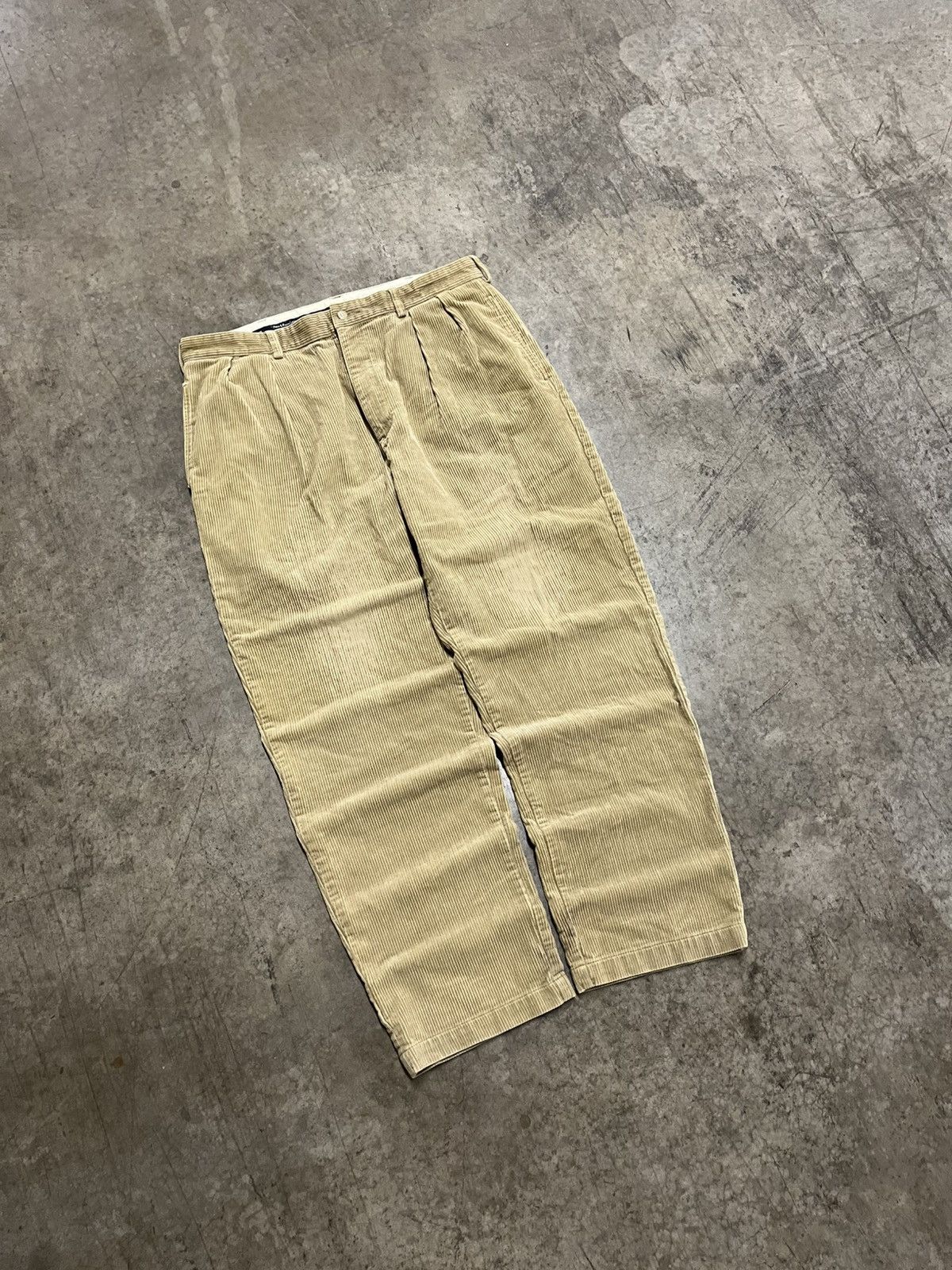 Polo Ralph Lauren × Vintage Polo Ralph Lauren vintage corduroy pants baggy preppy skater Size US 36 / EU 52 - 2 Thumbnail