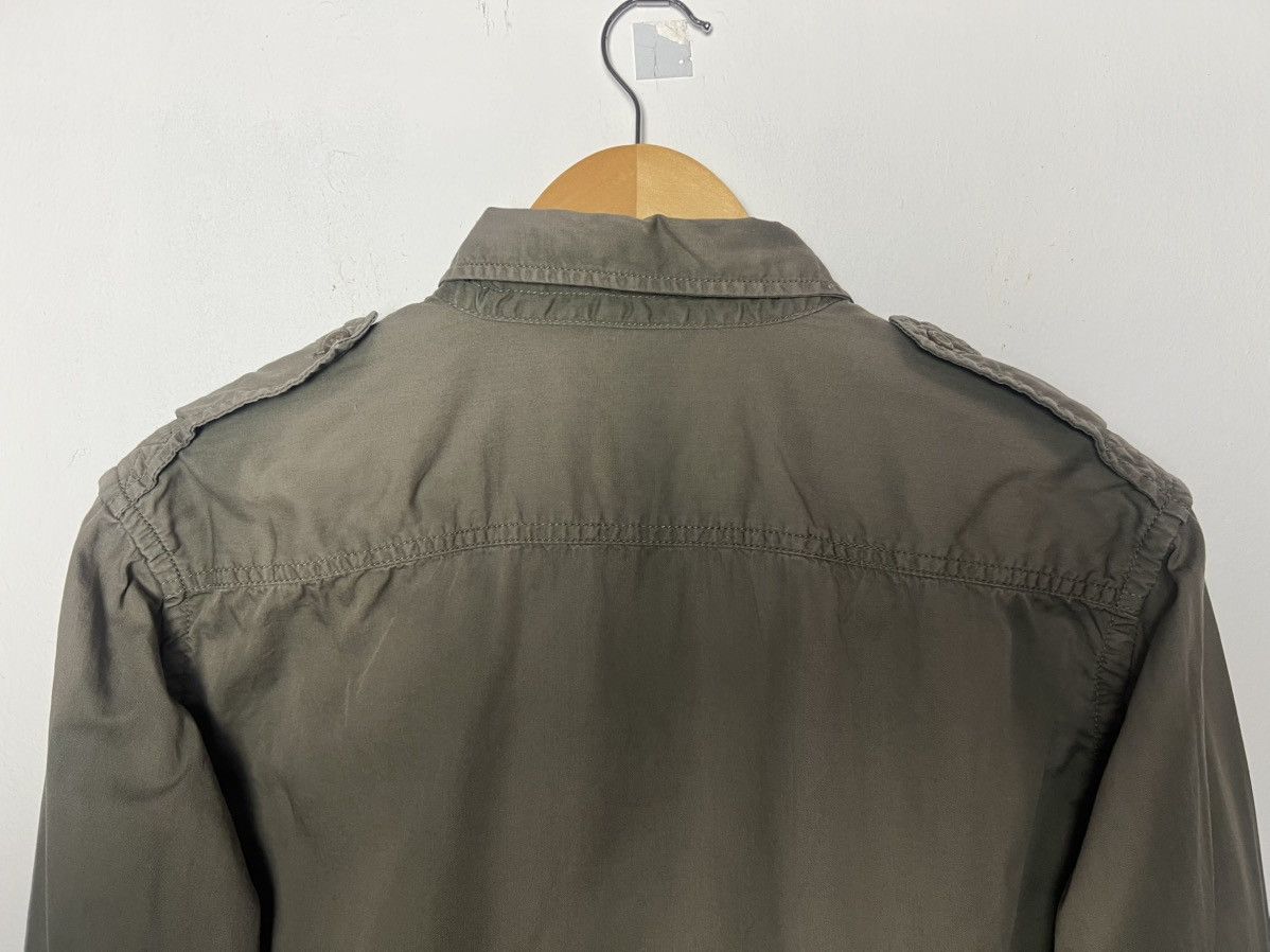 Avirex Avirex Limited Long Sleeve Olive Green Button Up Shirt Size US L / EU 52-54 / 3 - 6 Thumbnail