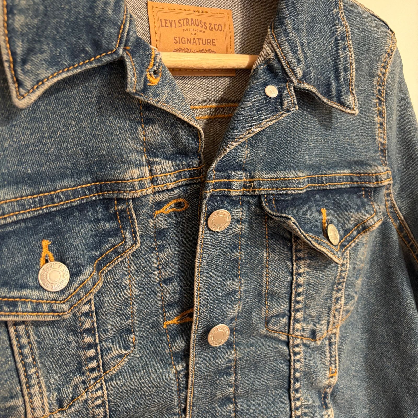 Levi's Levi Strauss Signature Denim Trucker Jacket Blue Womens S Size S / US 4 / IT 40 - 3 Thumbnail