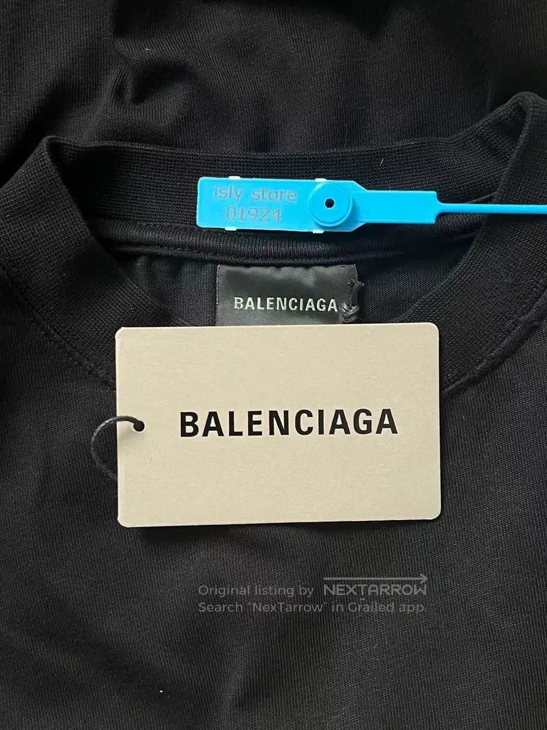 Balenciaga Balenciaga Solid Color Old Effect Short Sleeve T-Shirt Loo Size US XS / EU 42 / 0 - 4 Thumbnail
