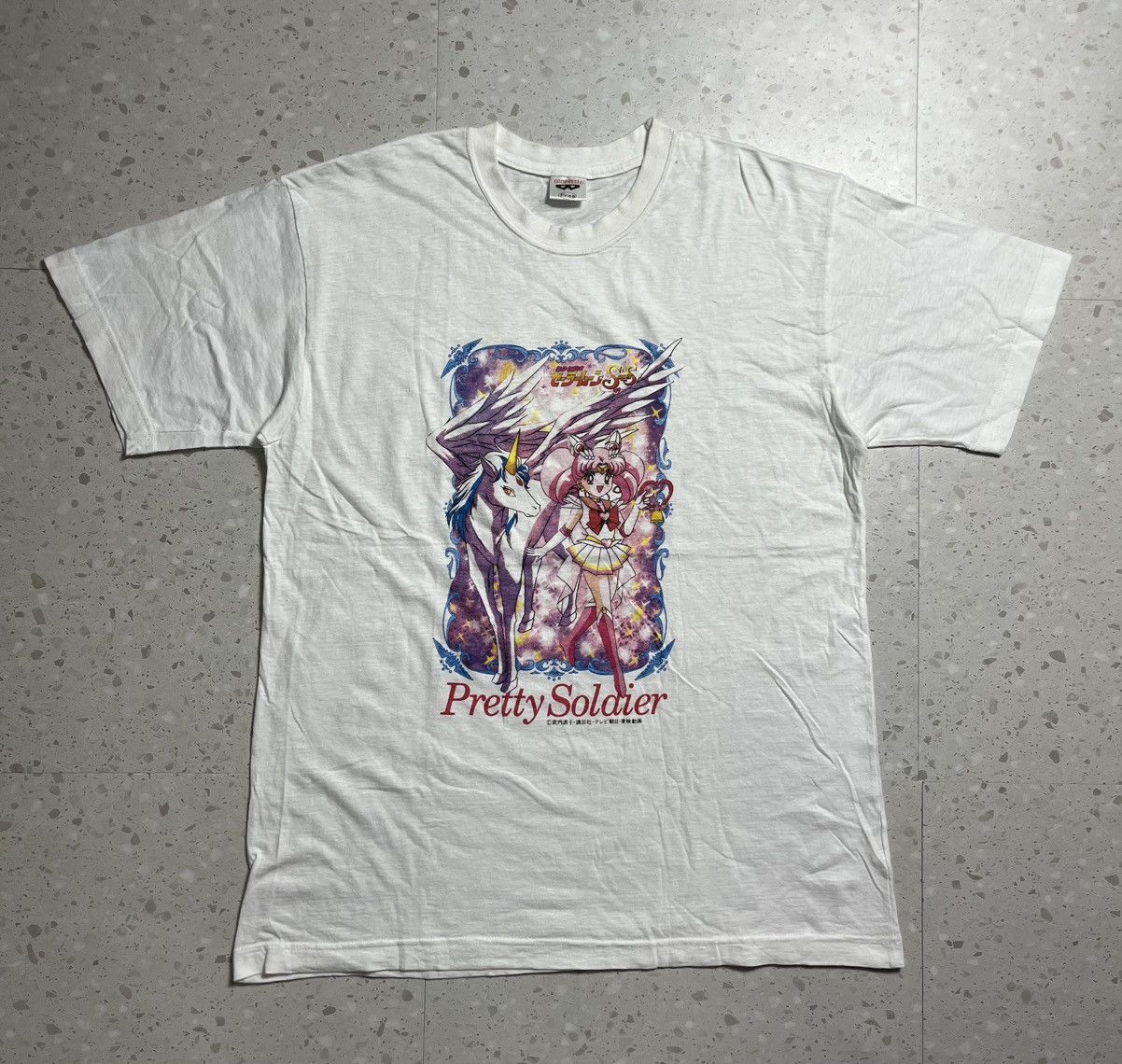 Anime Vtg 90s Sailor moon “pretty soldier” by banpresto promo tee Size US M / EU 48-50 / 2 - 1 Thumbnail
