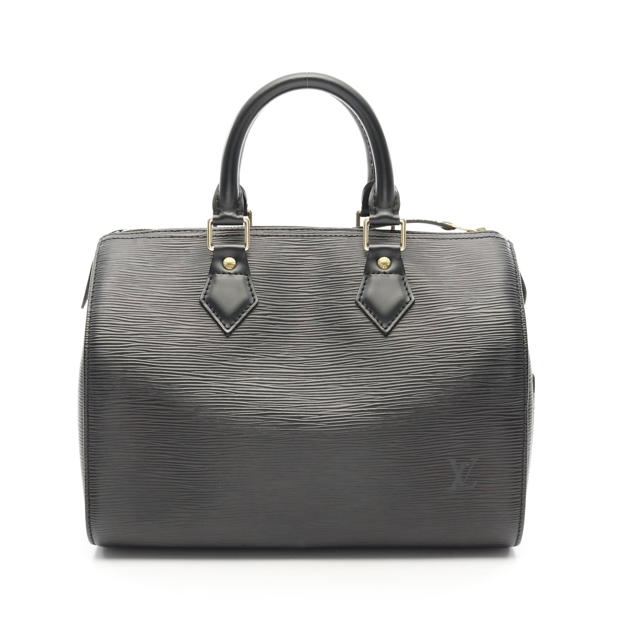 Louis Vuitton Louis Vuitton Speedy 25 Epi Noir Handbag Leather Black Size ONE SIZE - 1 Thumbnail