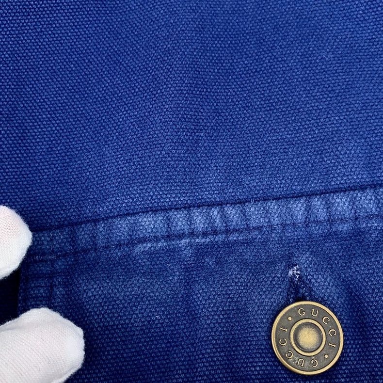 Gucci Gucci Dark blue inner old flower multi-pocket cotton lapel Size US M / EU 48-50 / 2 - 9 Thumbnail