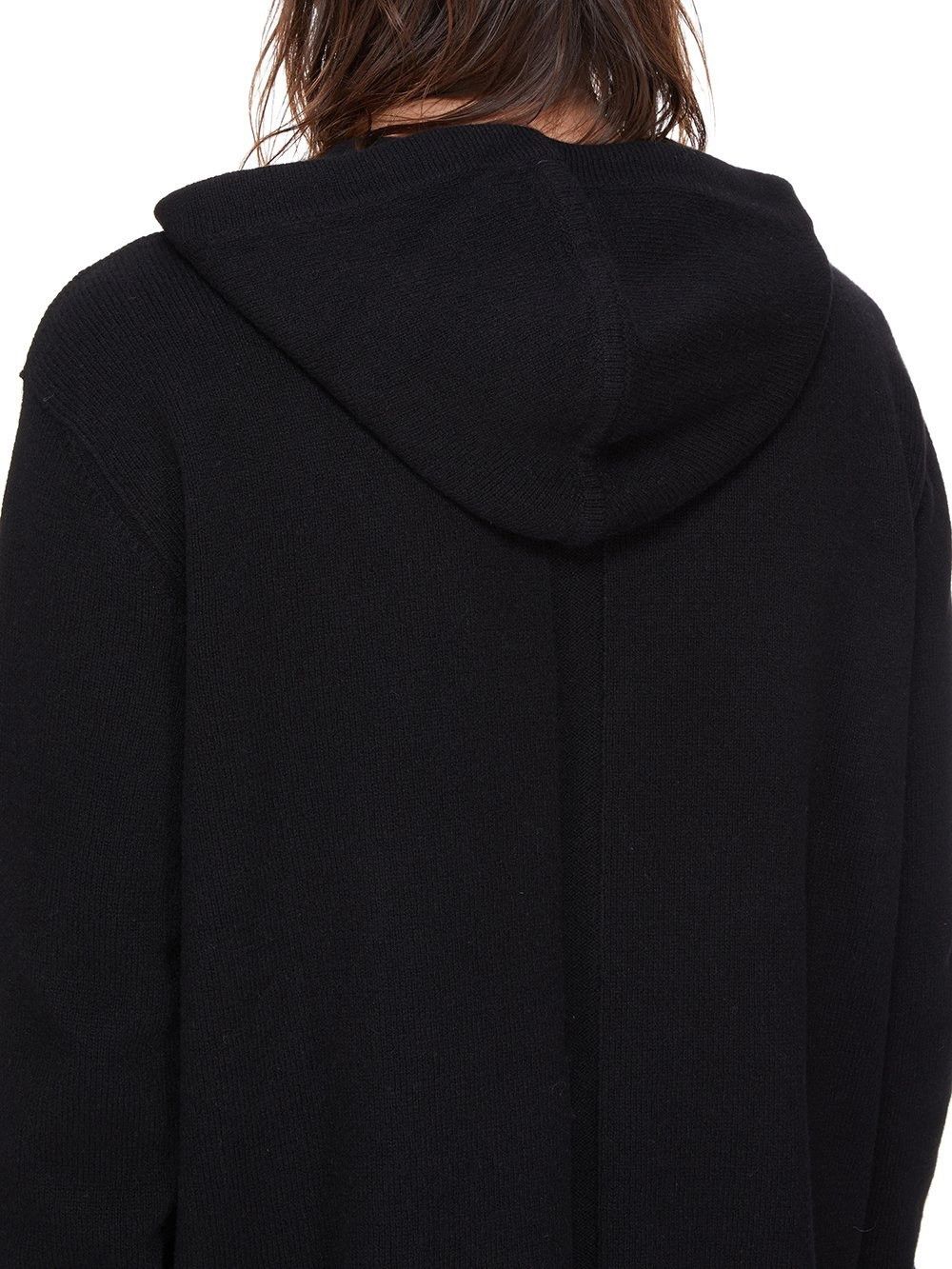 Rick Owens Rick Owens FW24 Black Cashmere Knit Zip Hoodie Size US XL / EU 56 / 4 - 7 Thumbnail