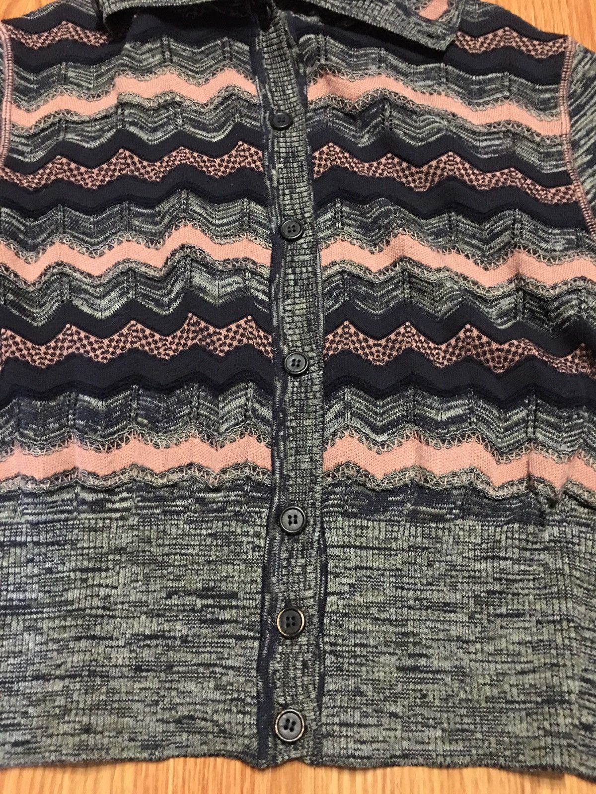 Missoni M MISSONI Crochet-knit Turtleneck Cardigan Sweater EU 42 Size M / US 6-8 / IT 42-44 - 11 Thumbnail