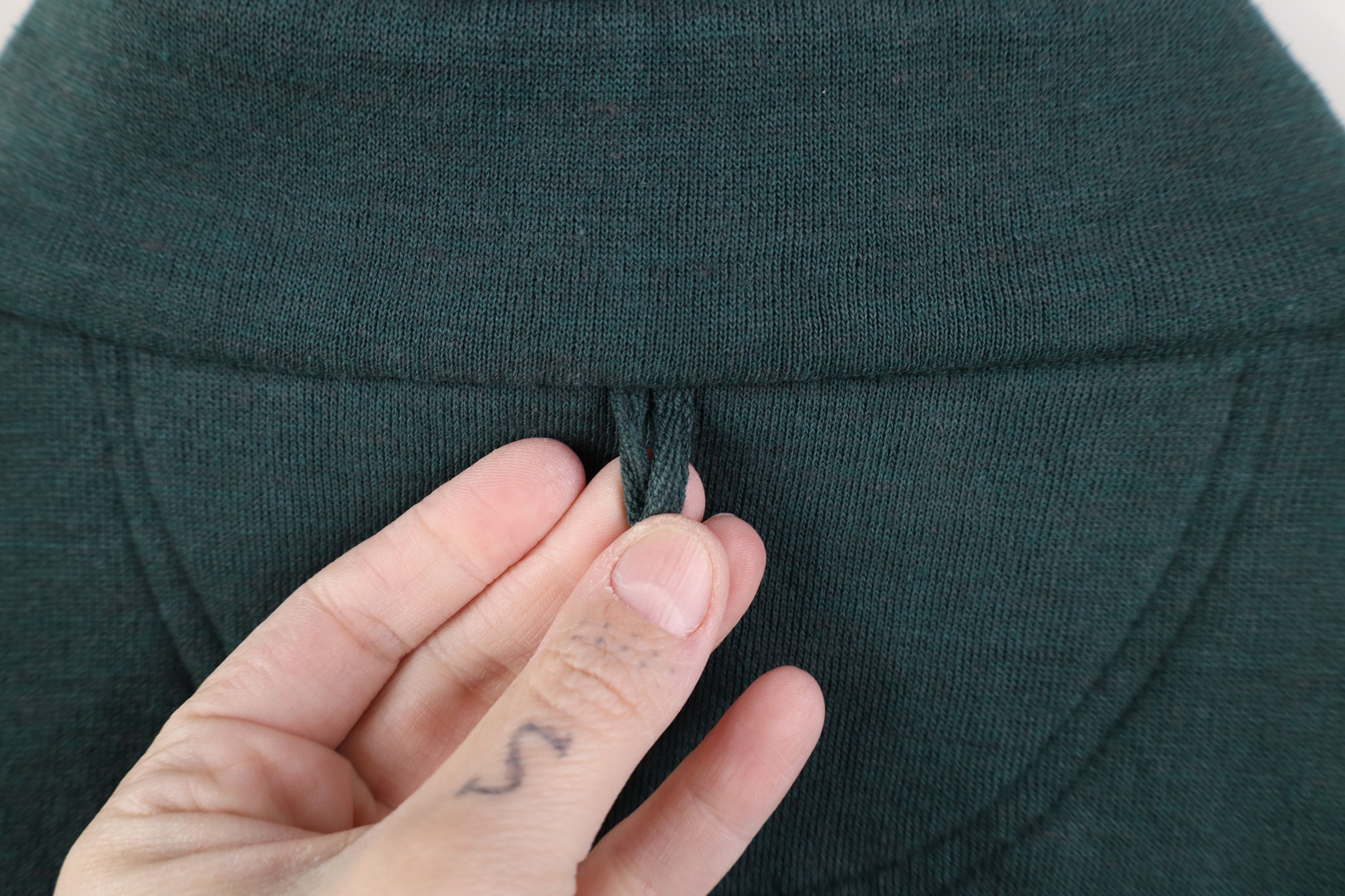 Vintage Vintage 90s Streetwear Collared Pullover Sweatshirt Green Size US XL / EU 56 / 4 - 10 Thumbnail