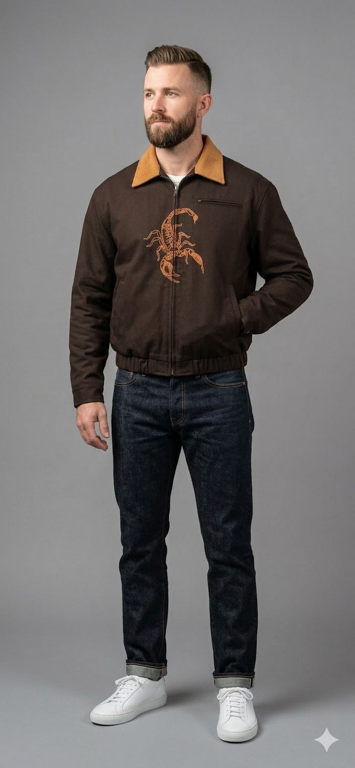 Other Shell Corp. Scorpion Embroidery Drifter Jacket L NWT Ltd Ed Size US L / EU 52-54 / 3 - 1 Thumbnail