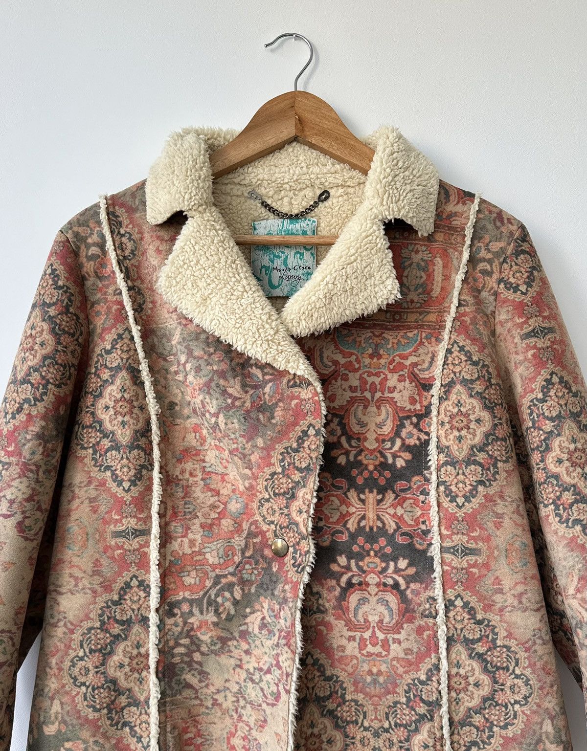 Other Manila Grace Luxury Fur Jacket Coat Sherpa Women's Size 44 Size M / US 6-8 / IT 42-44 - 6 Thumbnail