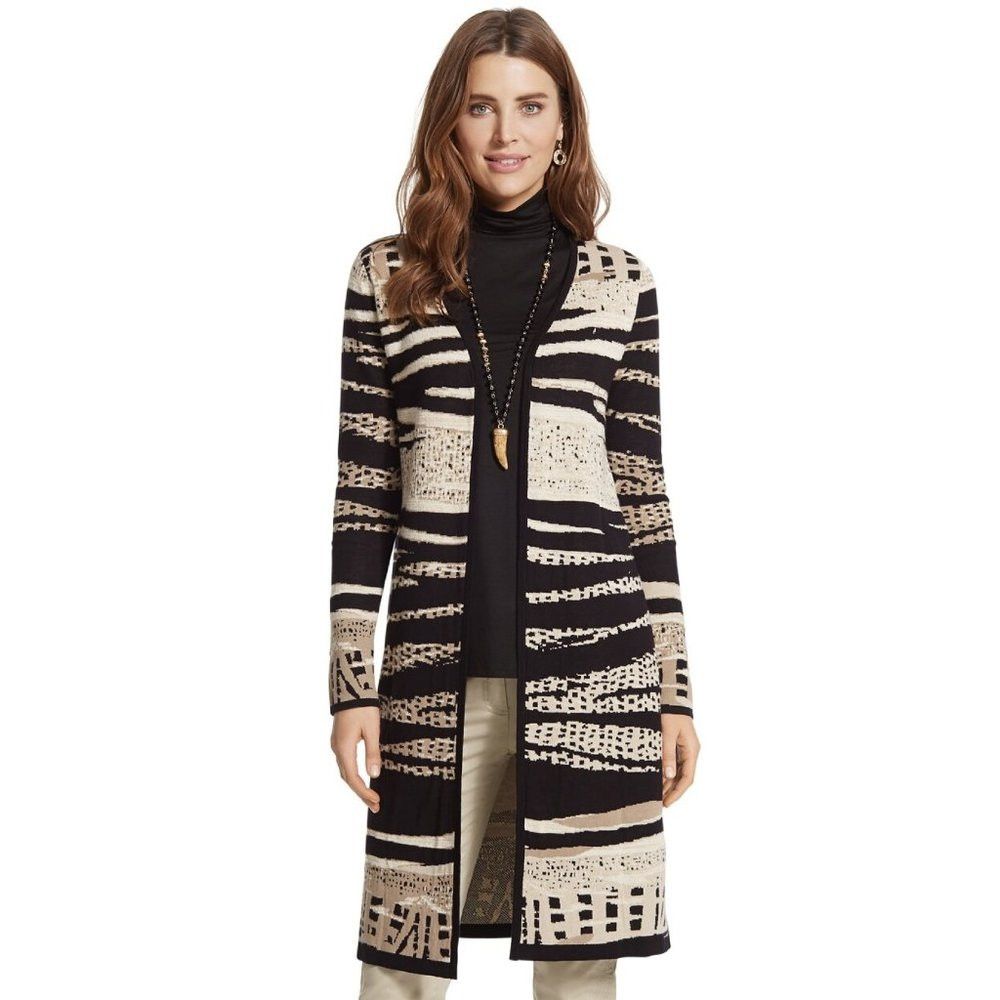 Chicos Chico's Analise Tribal Jacquard Cardigan Size 0 US S Size S / US 4 / IT 40 - 1 Thumbnail
