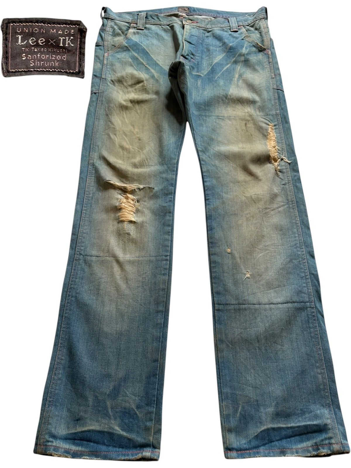 Lee × Takeo Kikuchi Vintage Japan Lee x Takeo Kikuchi Rusty Mud Wash Loose Jeans Size US 36 / EU 52 - 1 Thumbnail
