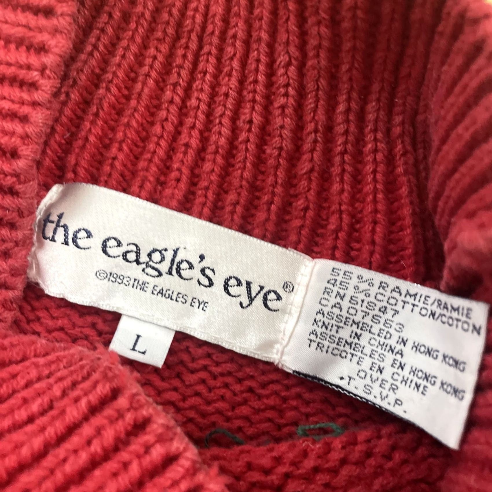 Vintage VINTAGE The Eagle's Eye Halloween Teddy Big Bear Pumpkin Sweater Women L Pullover Red Black Orange 90s Halloween Decor Ladies L Size L / US 10 / IT 46 - 6 Thumbnail