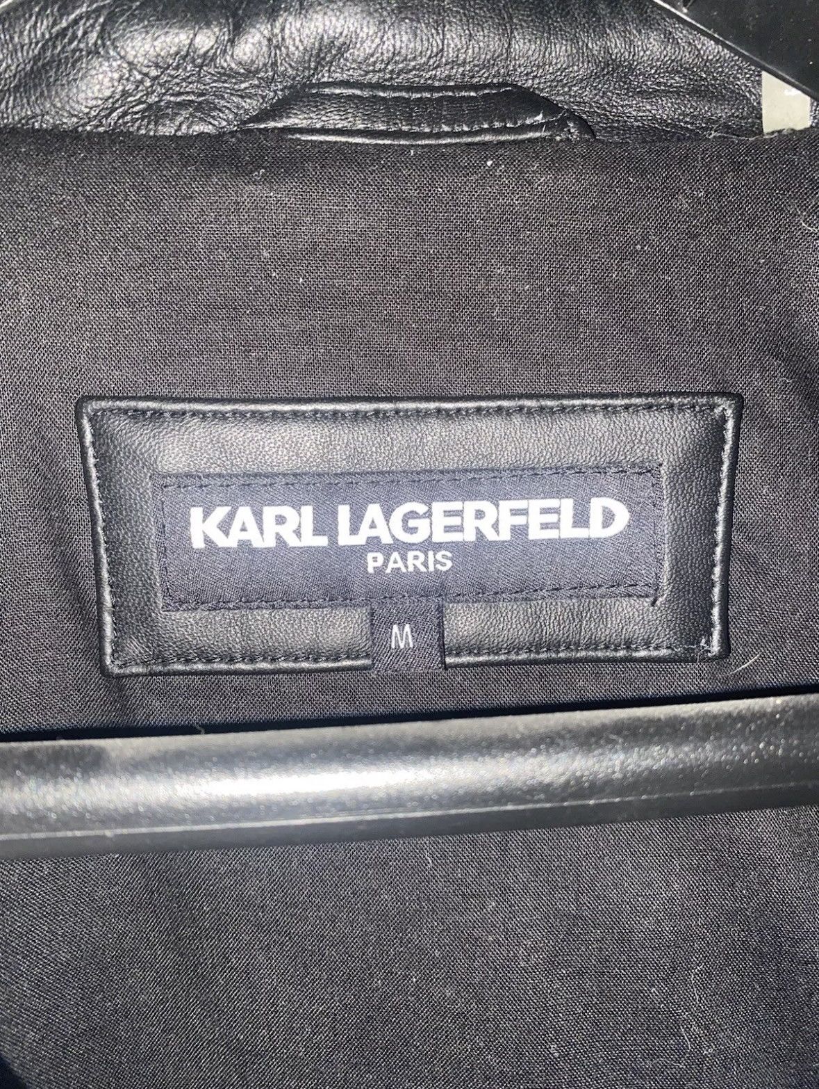 Karl Lagerfeld Leather jacket Karl Lagerfeld Size US M / EU 48-50 / 2 - 2 Thumbnail