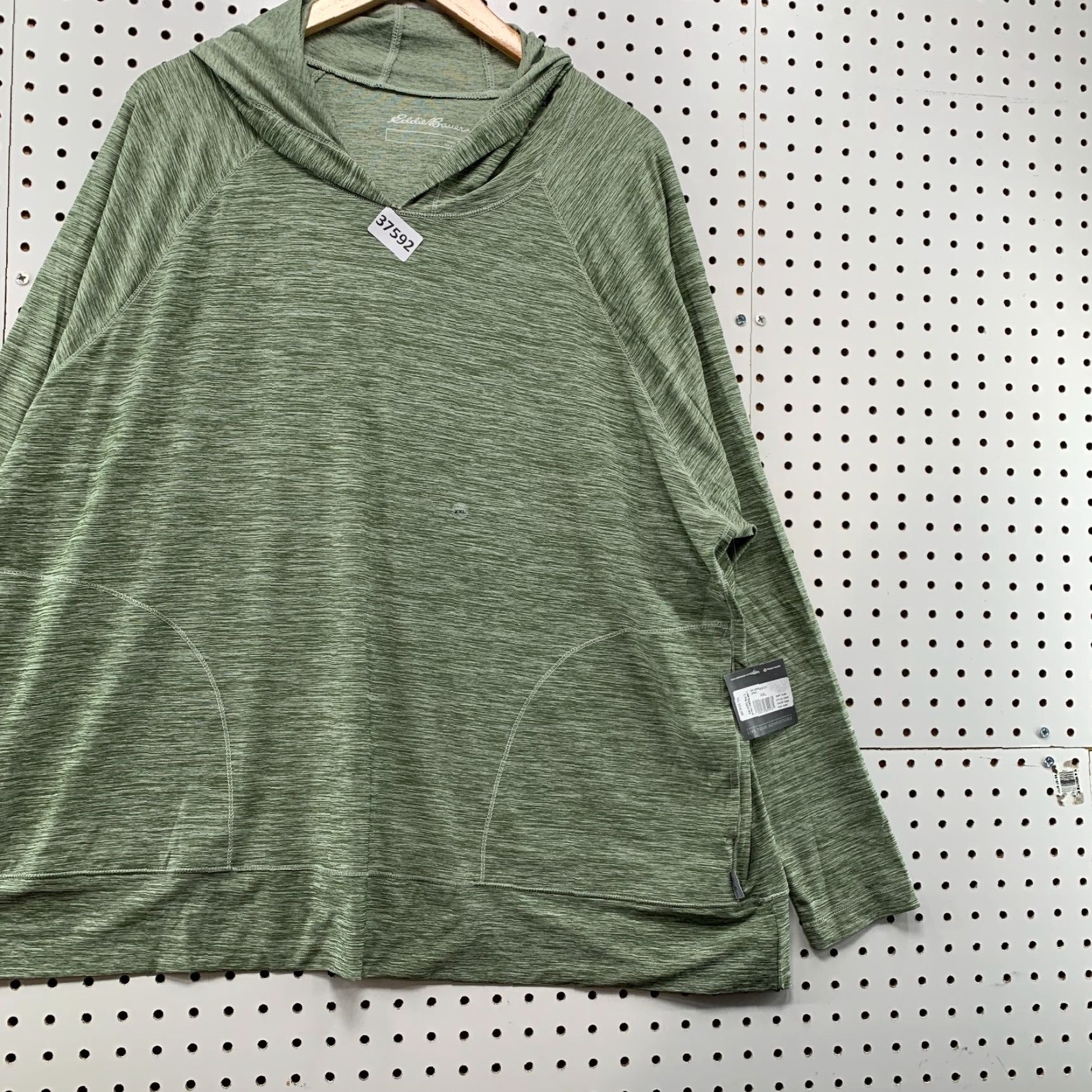 Eddie Bauer Eddie Bauer Hoodie Sweatshirt Women's 2XL Green Lightweight Pullover Activewear Size XXL / US 16-18 / IT 52-54 - 4 Thumbnail