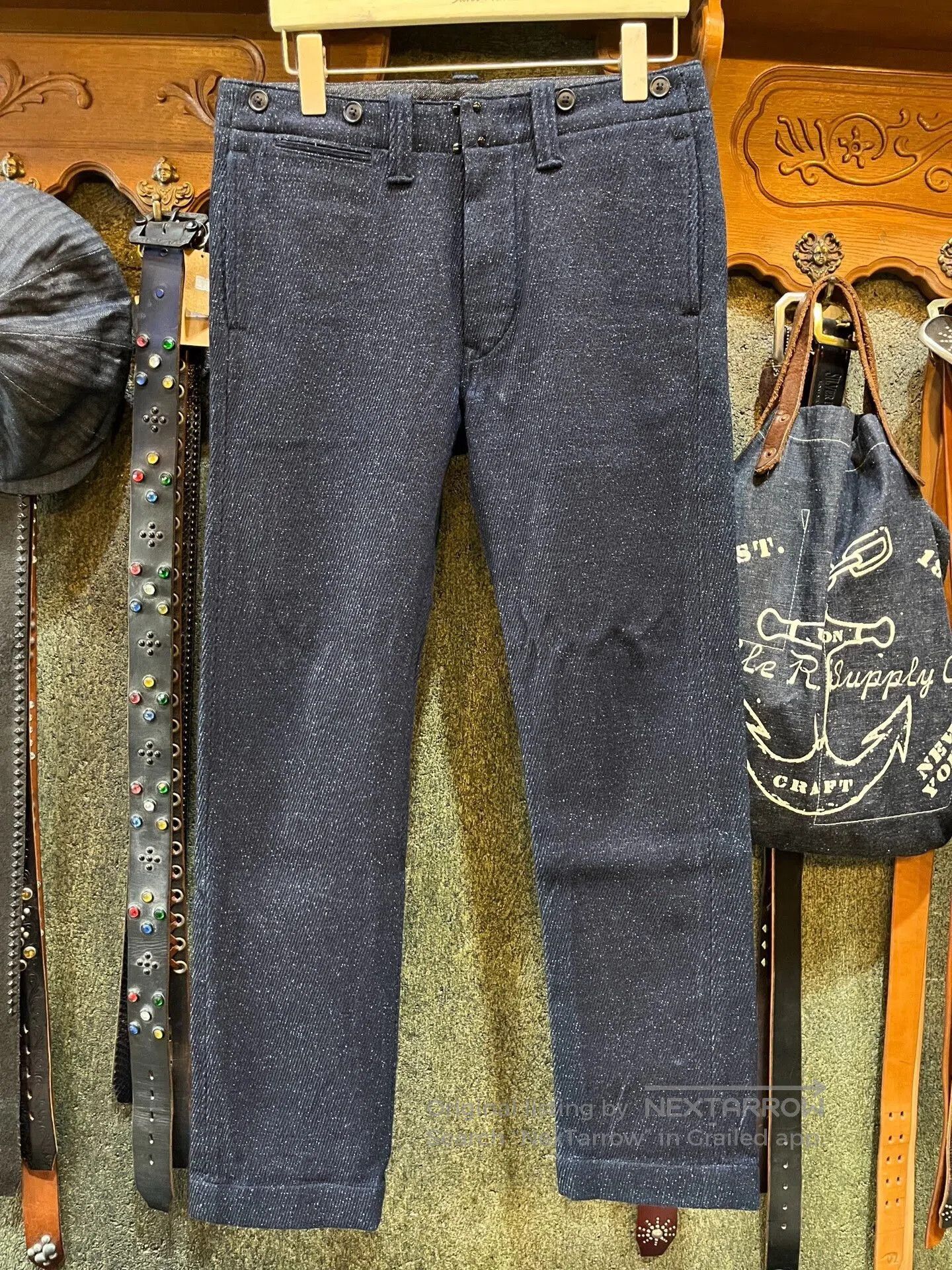 dark blue casual pants by Ralph Lauren.