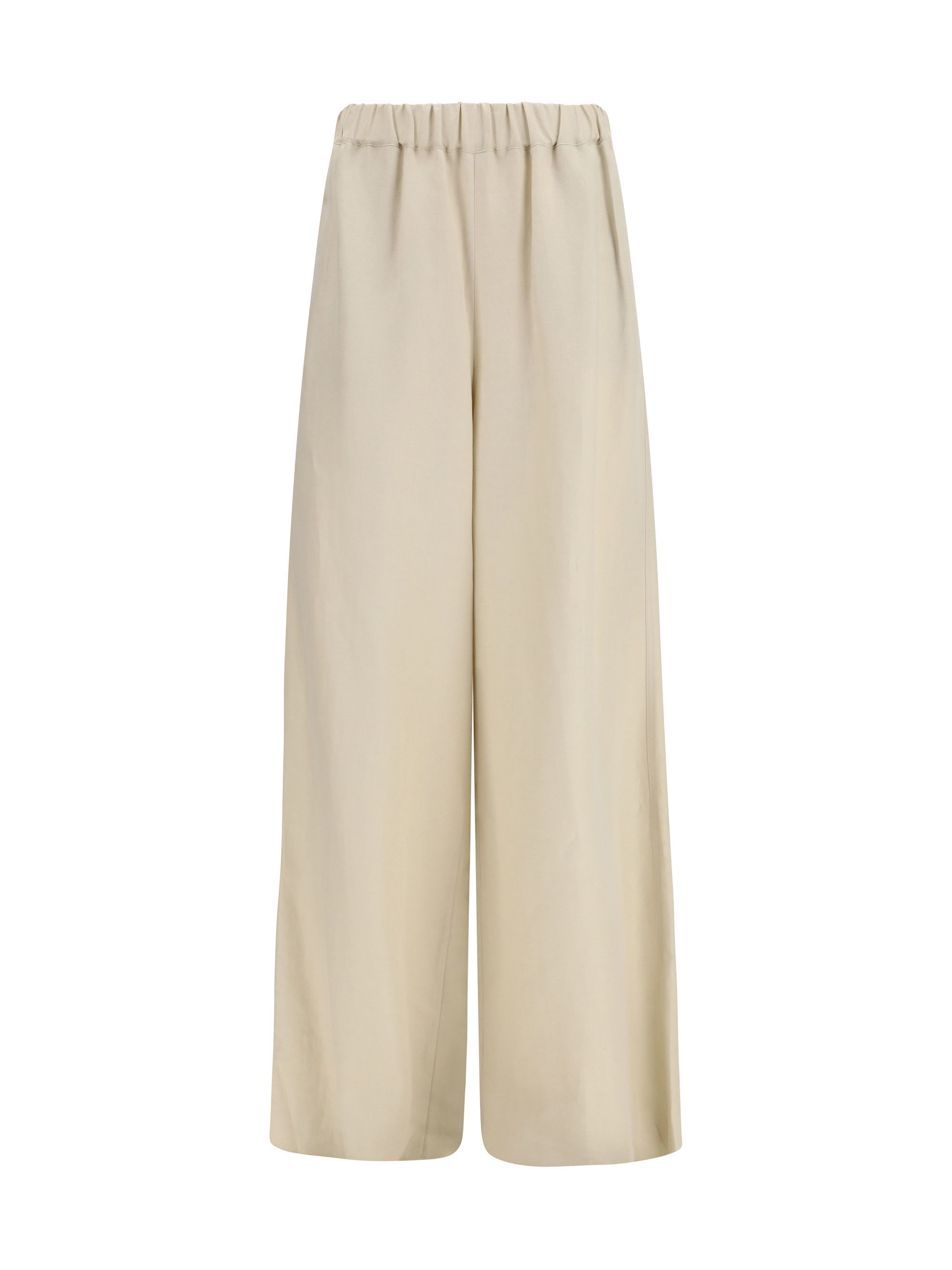 Max Mara Wide linen and silk Pants Size 30" / US 8 / IT 44 - 1 Thumbnail