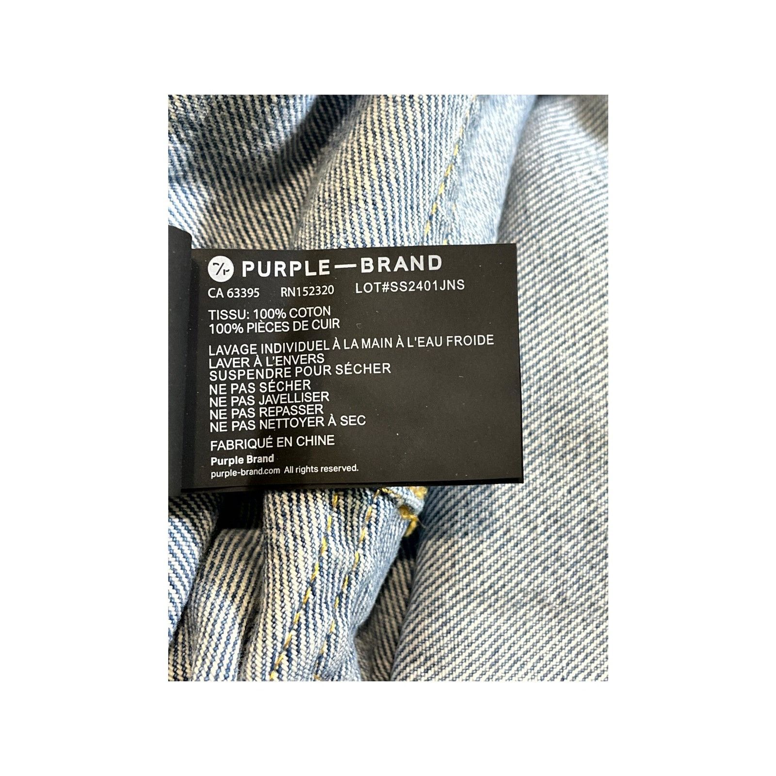 Purple Brand Purple Brand "Crystal Star" Light Wash Jeans Size US 38 / EU 54 - 10 Thumbnail