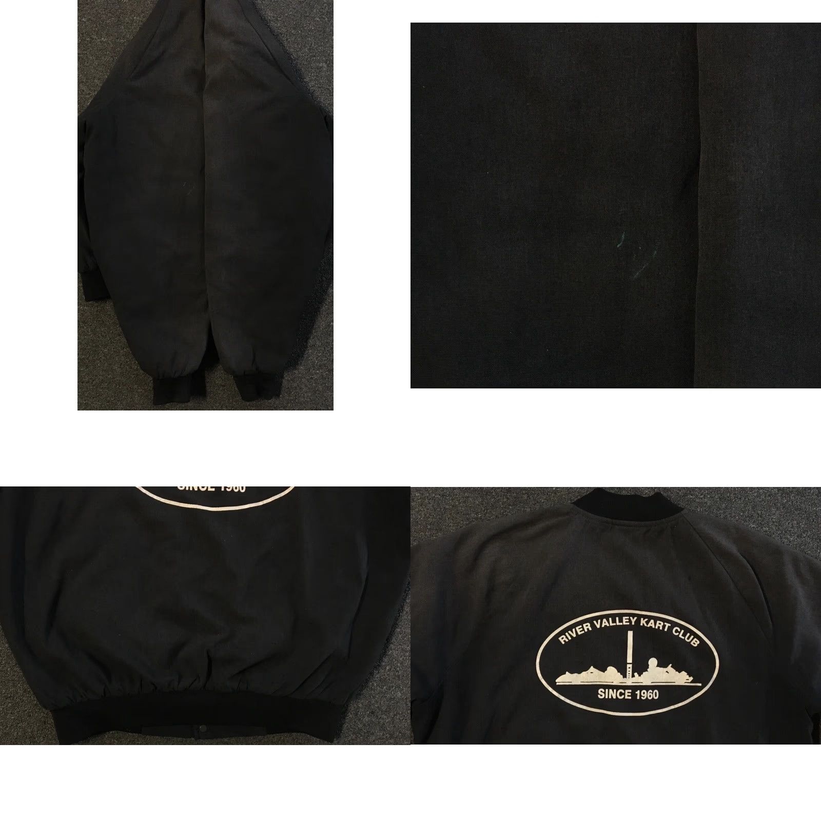 Yamaha VINTAGE Yamaha Sprint Go Kart Racing Faded Winner Jacket M Black Mens Regular Jacket Bomber USA 80s 90s Grunge Racing Size US M / EU 48-50 / 2 - 9 Thumbnail