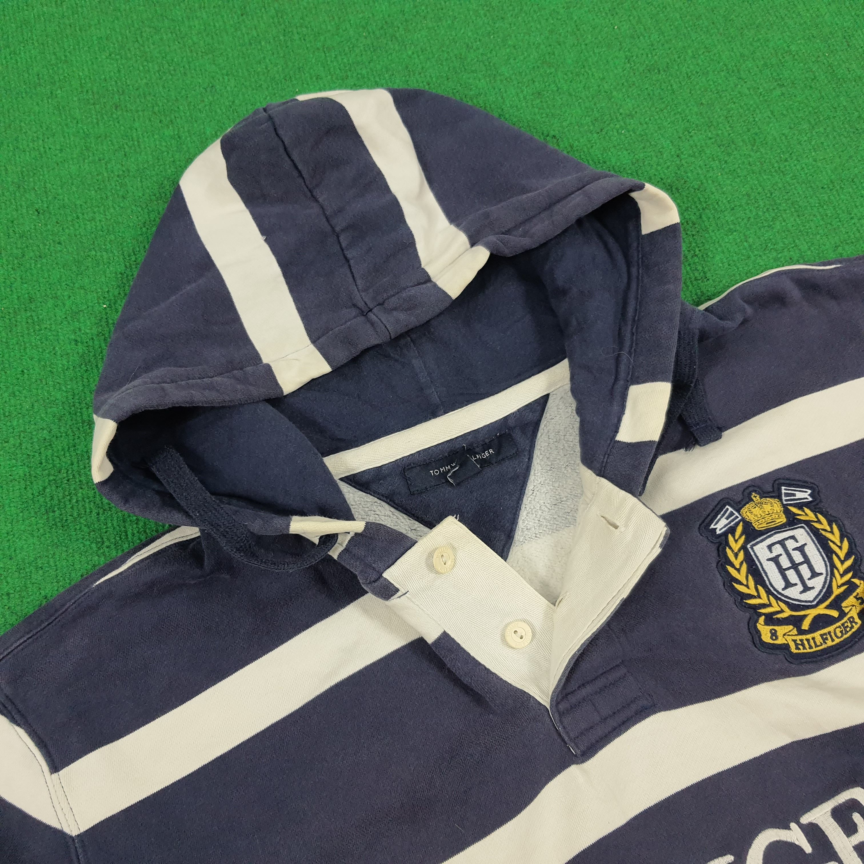 Tommy Hilfiger Vintage Tommy Hilfiger Striped Hoodies Size US XL / EU 56 / 4 - 4 Thumbnail