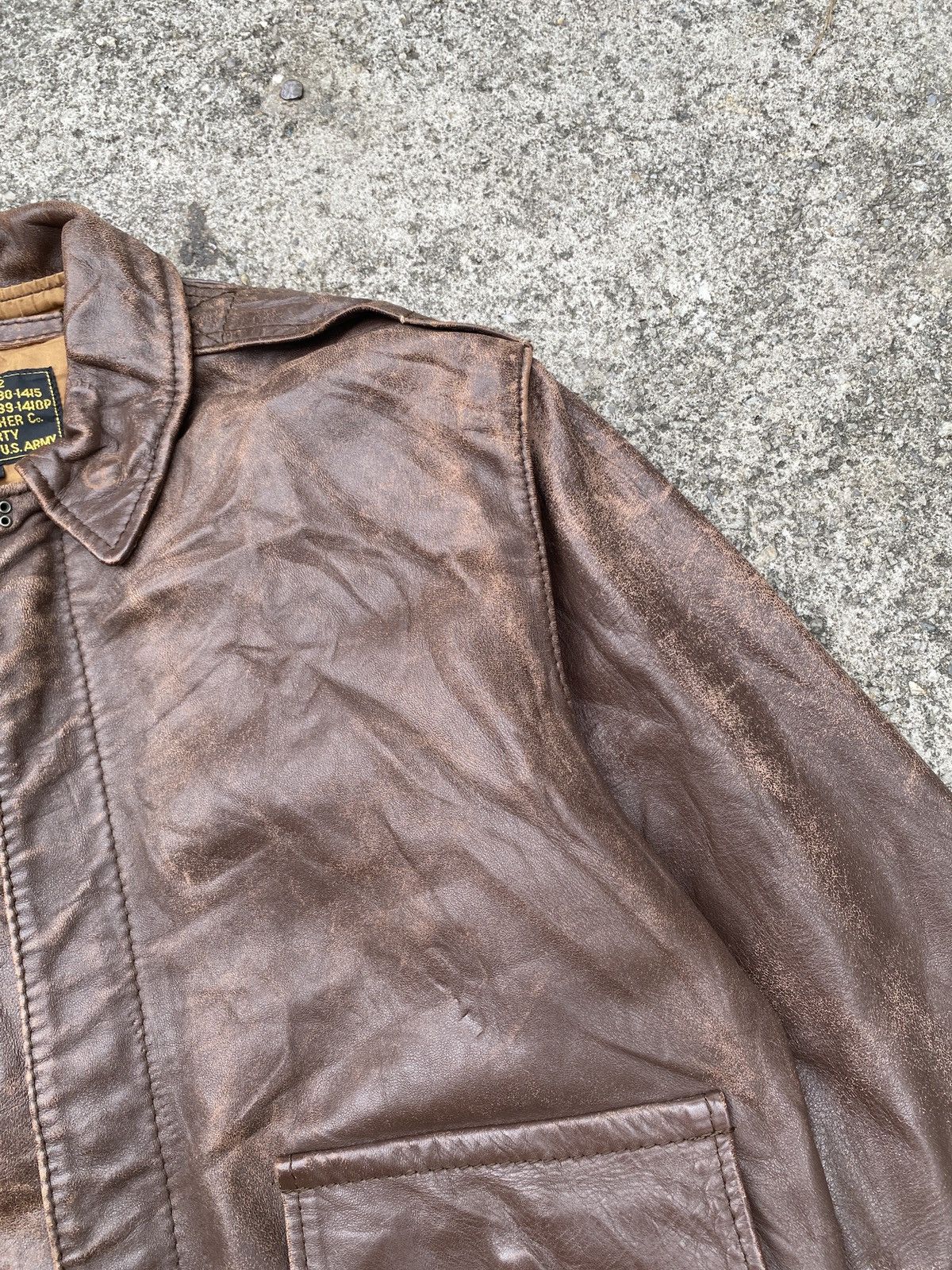 Aero Leathers 1970s Type A2 Aero Leather Us Army Patina Design Jacket Size US S / EU 44-46 / 1 - 9 Thumbnail