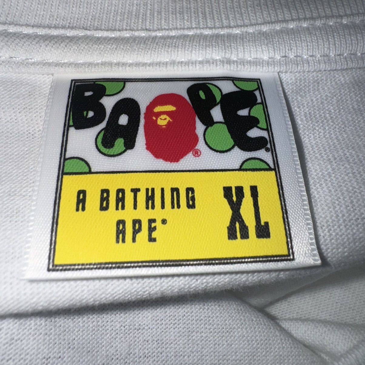 Bape BIG APE HEAD TEE WHITE/BROWN Size US XL / EU 56 / 4 - 4 Thumbnail