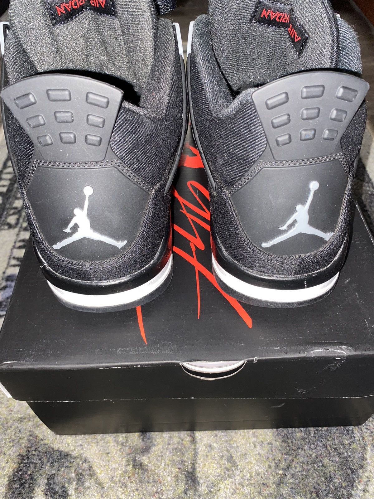Jordan Brand × Nike Jordan 4 Retro SE Black Canvas Size US 11 / EU 44 - 6 Thumbnail