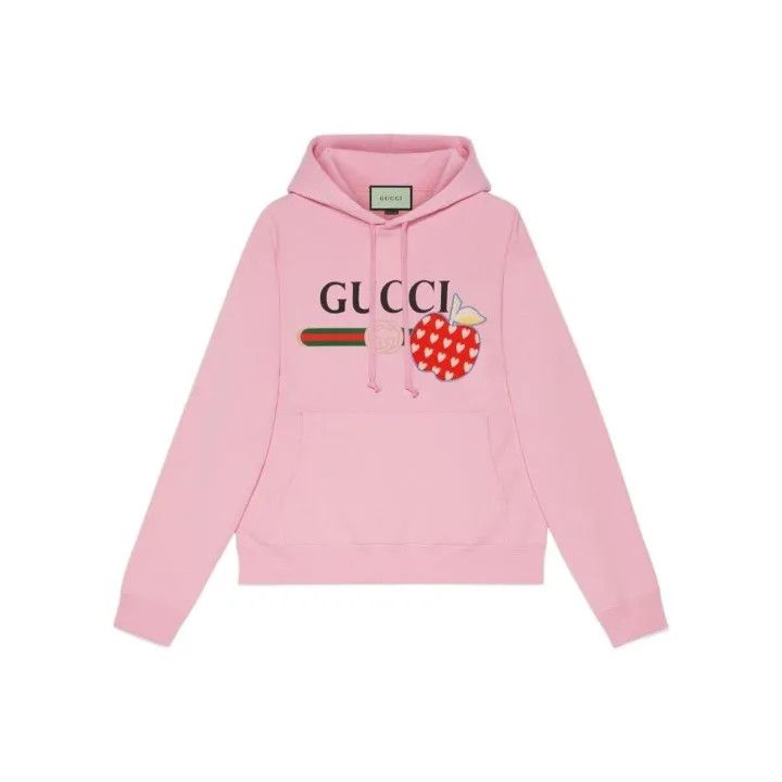 Gucci Gucci Pink Graphic Long Sleeve Hoodie Size US L / EU 52-54 / 3 - 1 Thumbnail