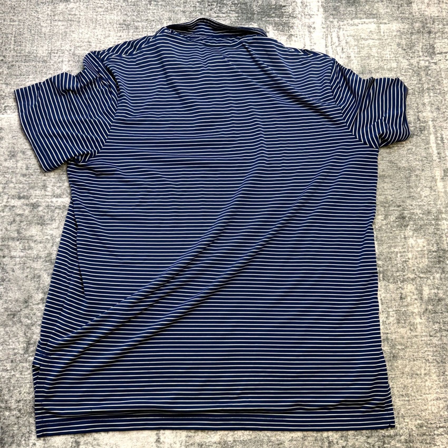 Polo Ralph Lauren Polo Ralph Lauren Shirt Mens 2XL Blue Striped Performance Polo Pony Golf Travel Shirt Size US XXL / EU 58 / 5 - 7 Thumbnail