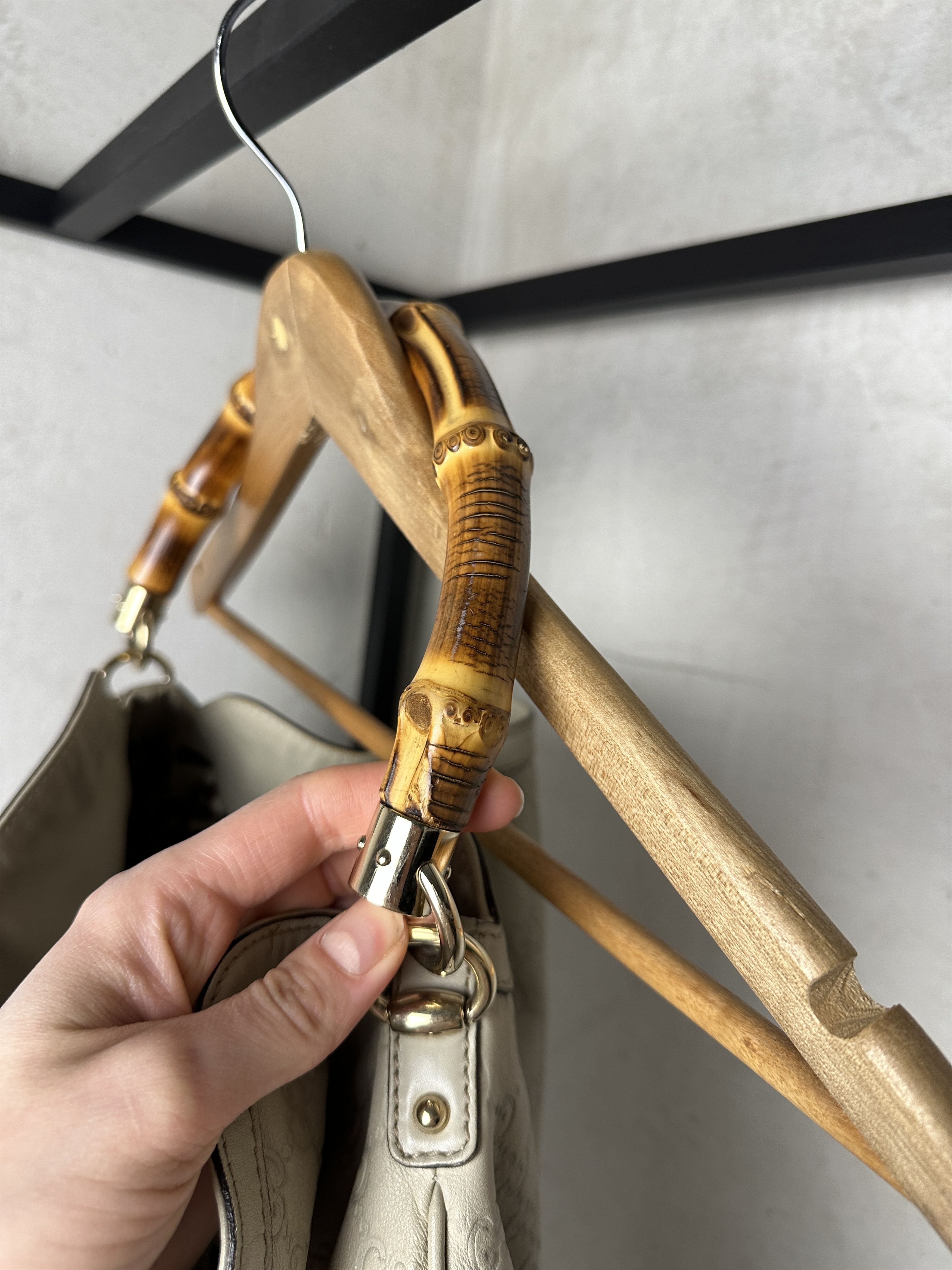 Gucci Gucci Pre-Owned bamboo-handle GG Handbag Size ONE SIZE - 7 Thumbnail