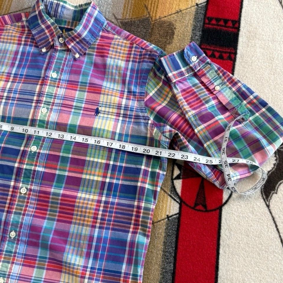 Ralph Lauren VINTAGE Ralph Lauren Shirt Plaid Button-Up Mens Long Sleeve M Size US M / EU 48-50 / 2 - 6 Thumbnail