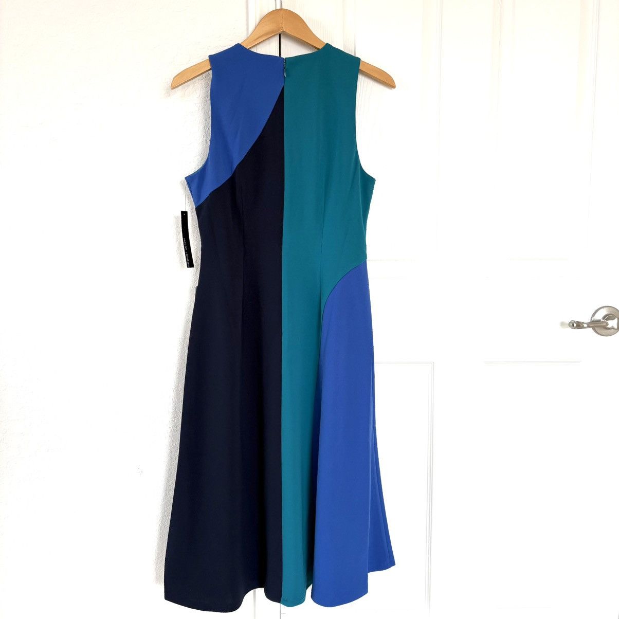 MAGGY LONDON Colorblock Midi Dress Size S / US 4 / IT 40 - 2 Thumbnail