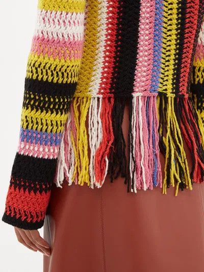 Chloe o1y0825 Cashmere Blend Sweater in Multicolor Size XS / US 0-2 / IT 36-38 - 5 Thumbnail