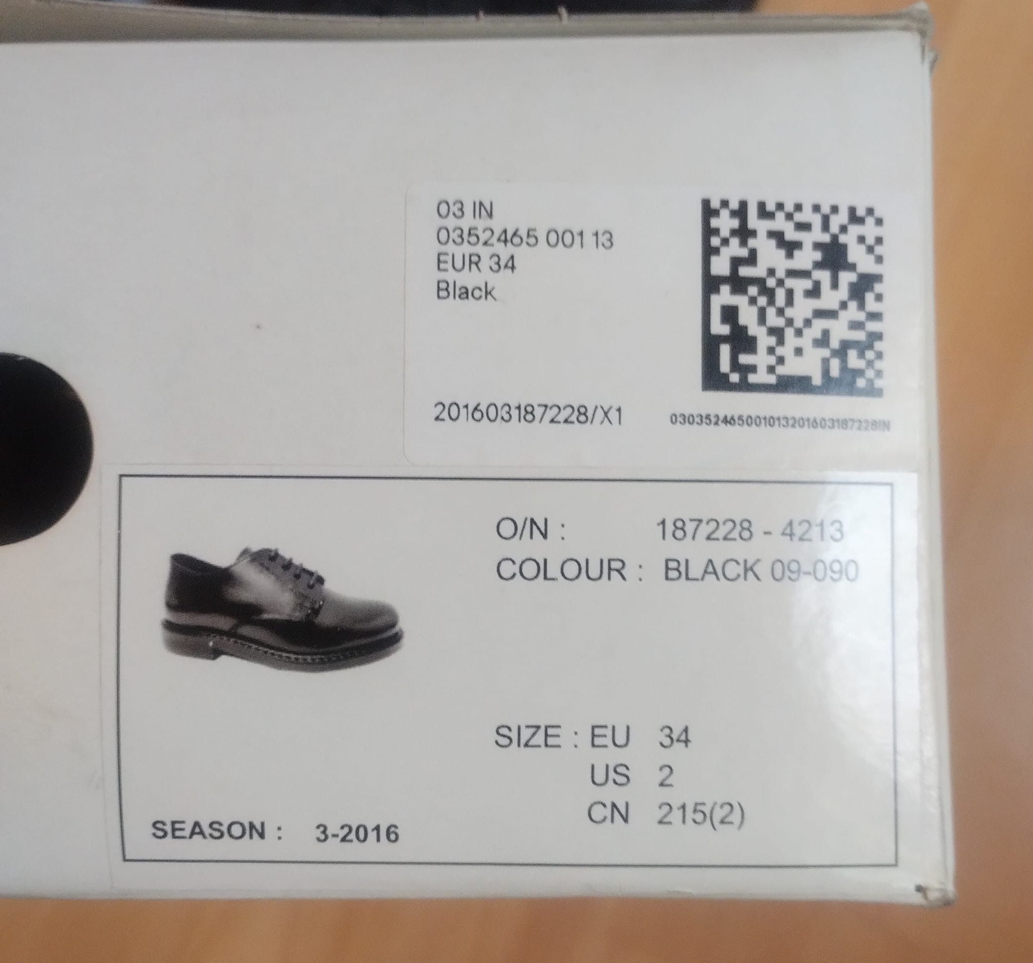 H&M H&M Black Leather Boys' Oxford shoes - Size 3 US Size US 5 / EU 37 - 5 Thumbnail