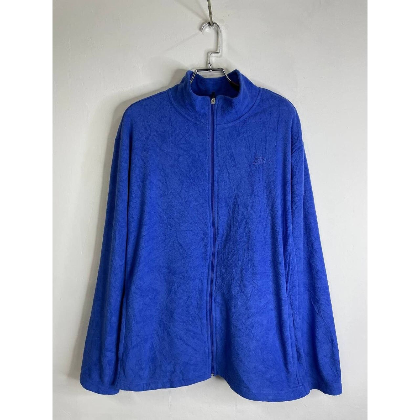 Starter Vintage Starter Blue Full Zip Fleece Jacket Size 2XL Size US XXL / EU 58 / 5 - 1 Thumbnail
