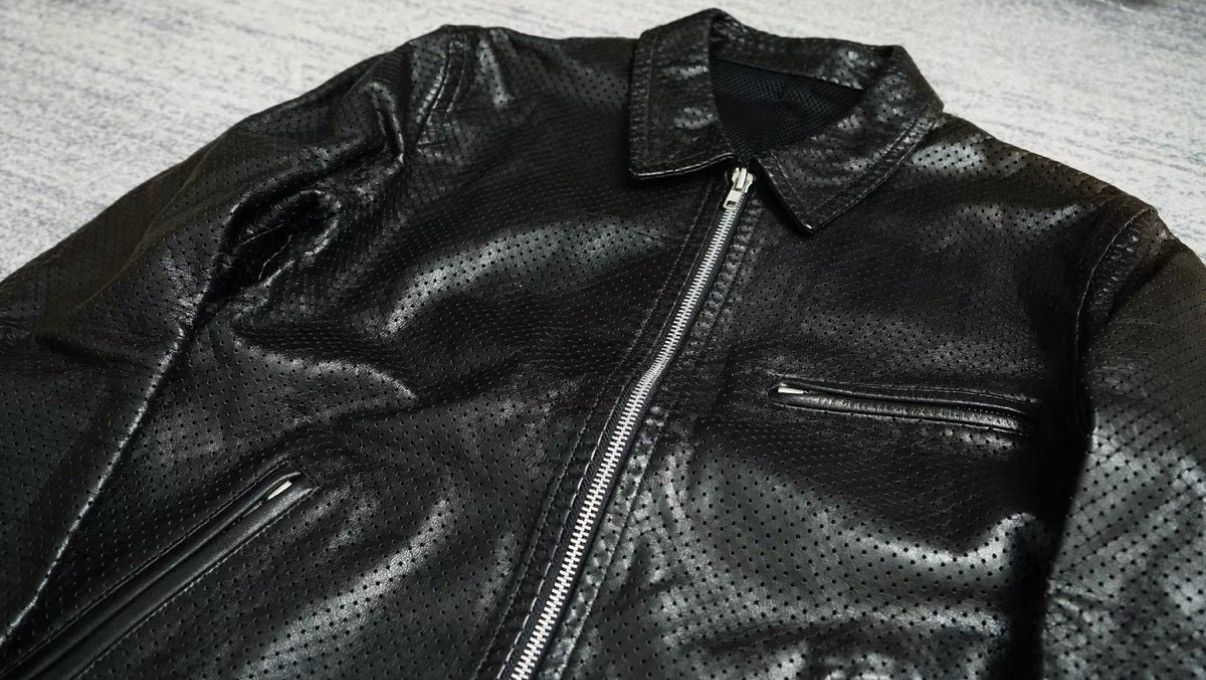 Comme des Garcons Comme des Garçons (CDG) Archive Cleanfit Mesh Leather Jacket Size US M / EU 48-50 / 2 - 2 Thumbnail