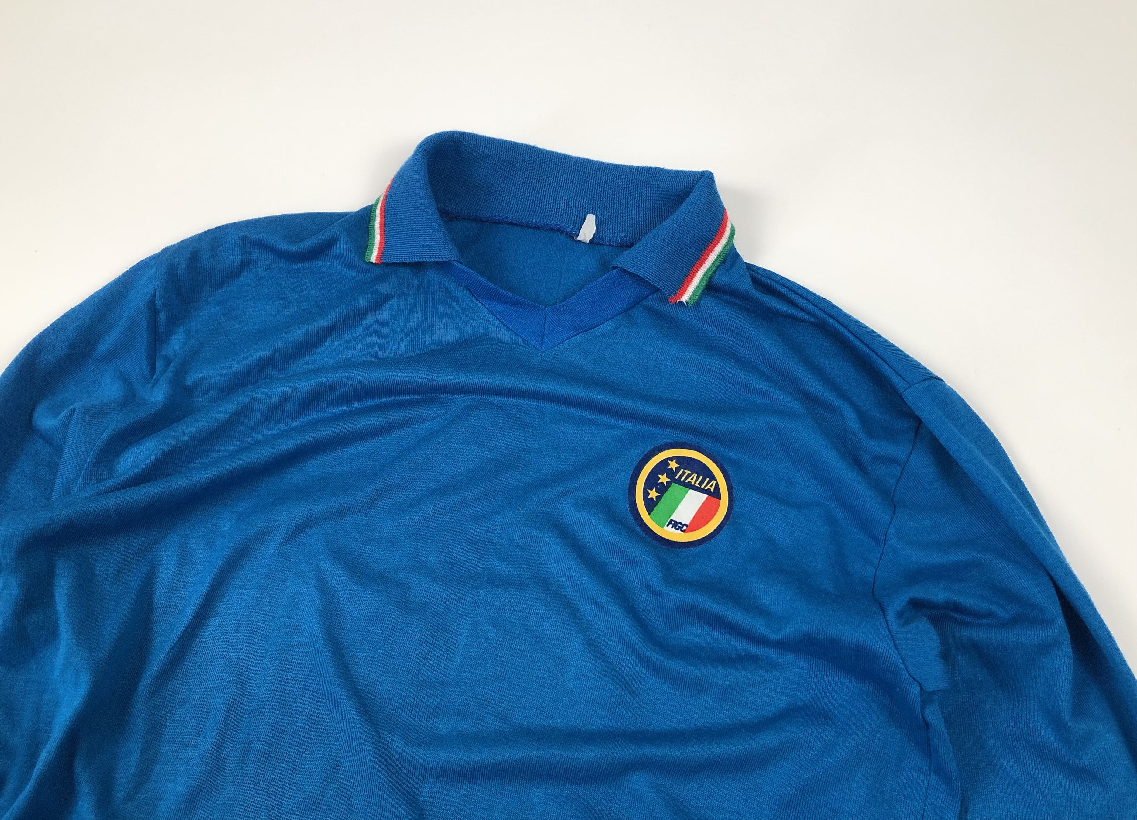 Vintage Italy 1984-1985 Home Football Longsleeve T-Shirt Size US XL / EU 56 / 4 - 2 Thumbnail