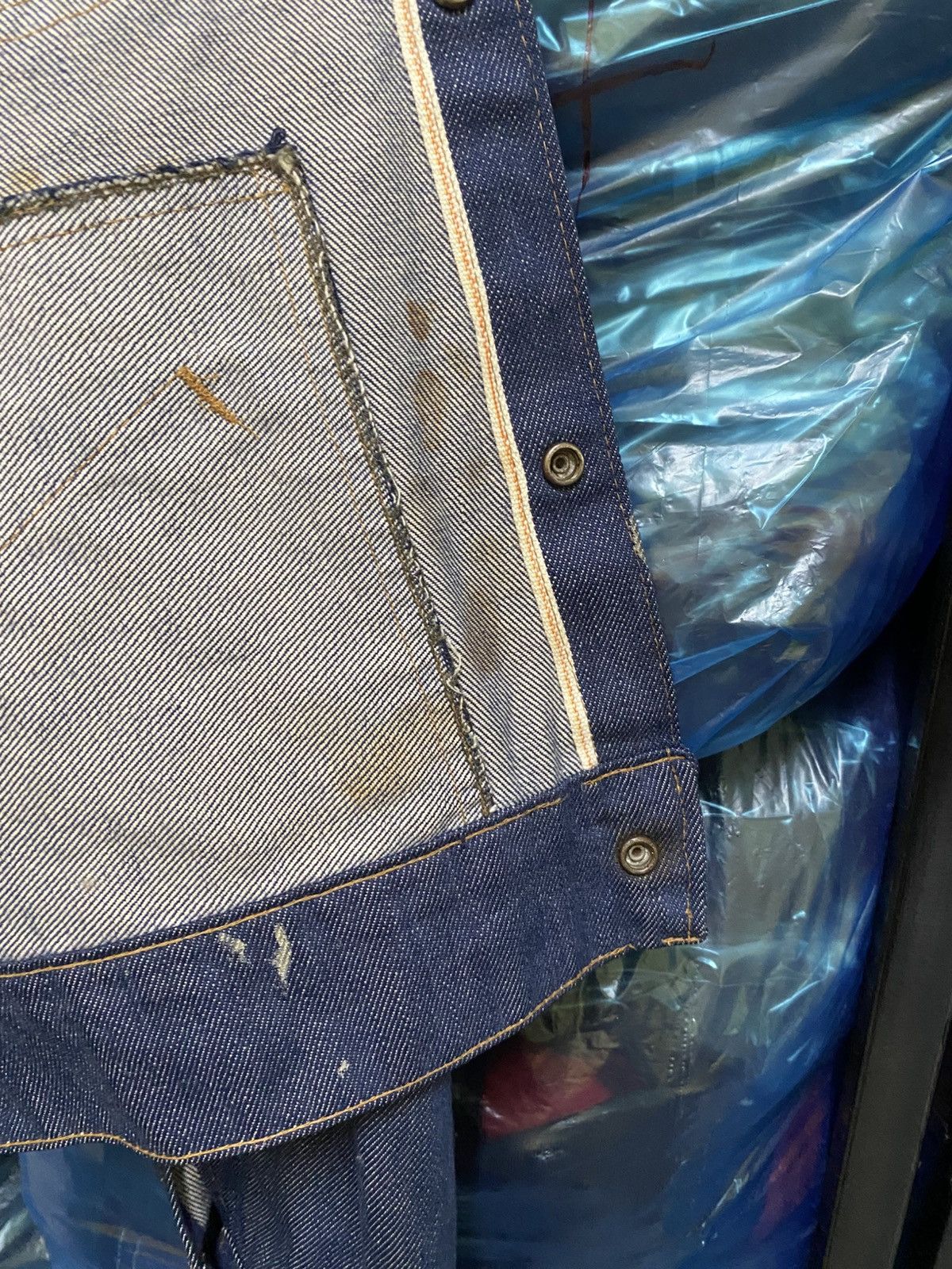 Vintage Vintage Selvedge Denim Jacket – Unbranded, 1970s Style Size US XS / EU 42 / 0 - 11 Thumbnail