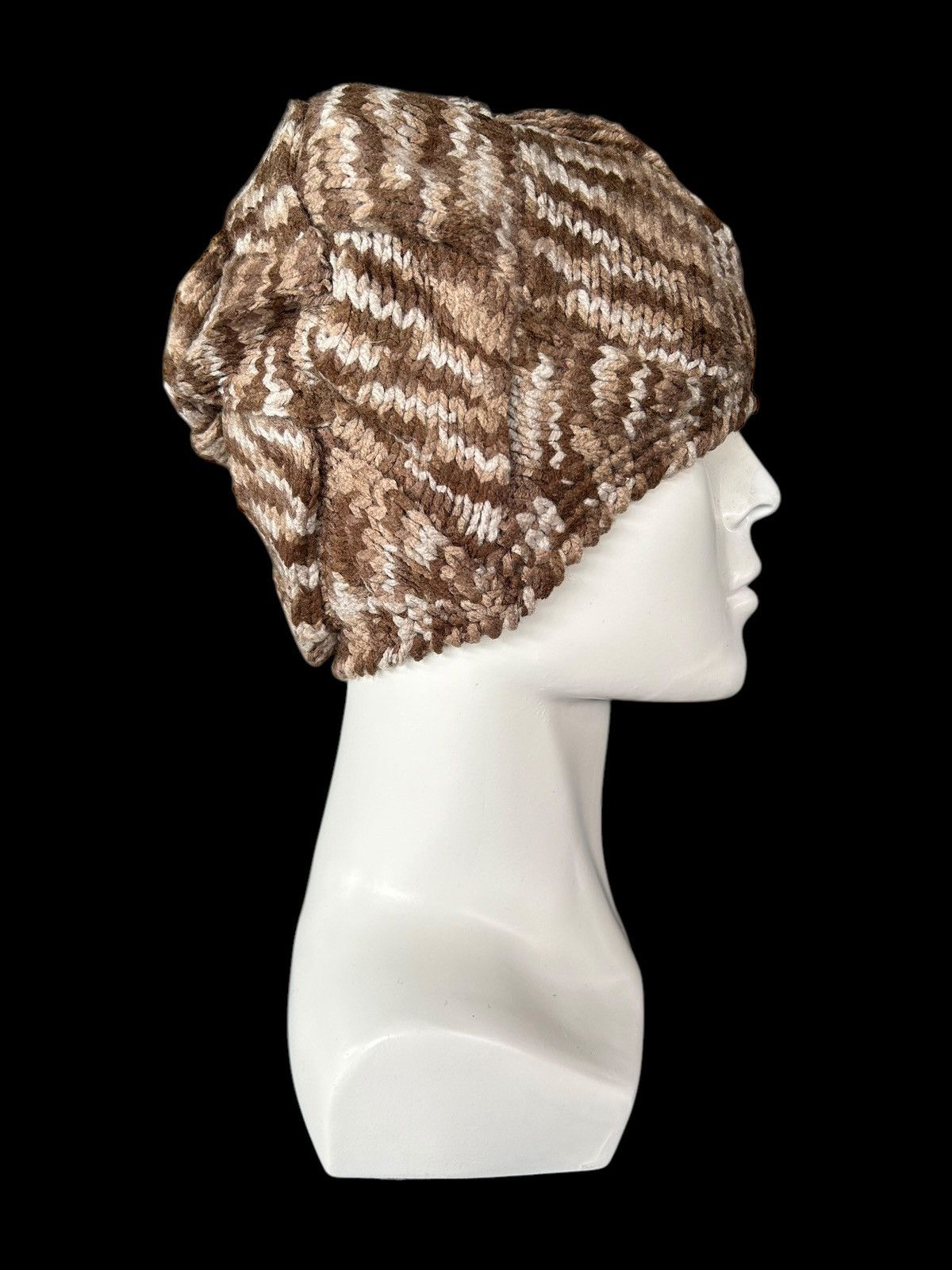 Japanese Brand × Kapital × Vintage Crochet Knitted Handmade Mohawk Beanie Hats Rare☠️☠️ Size ONE SIZE - 5 Thumbnail